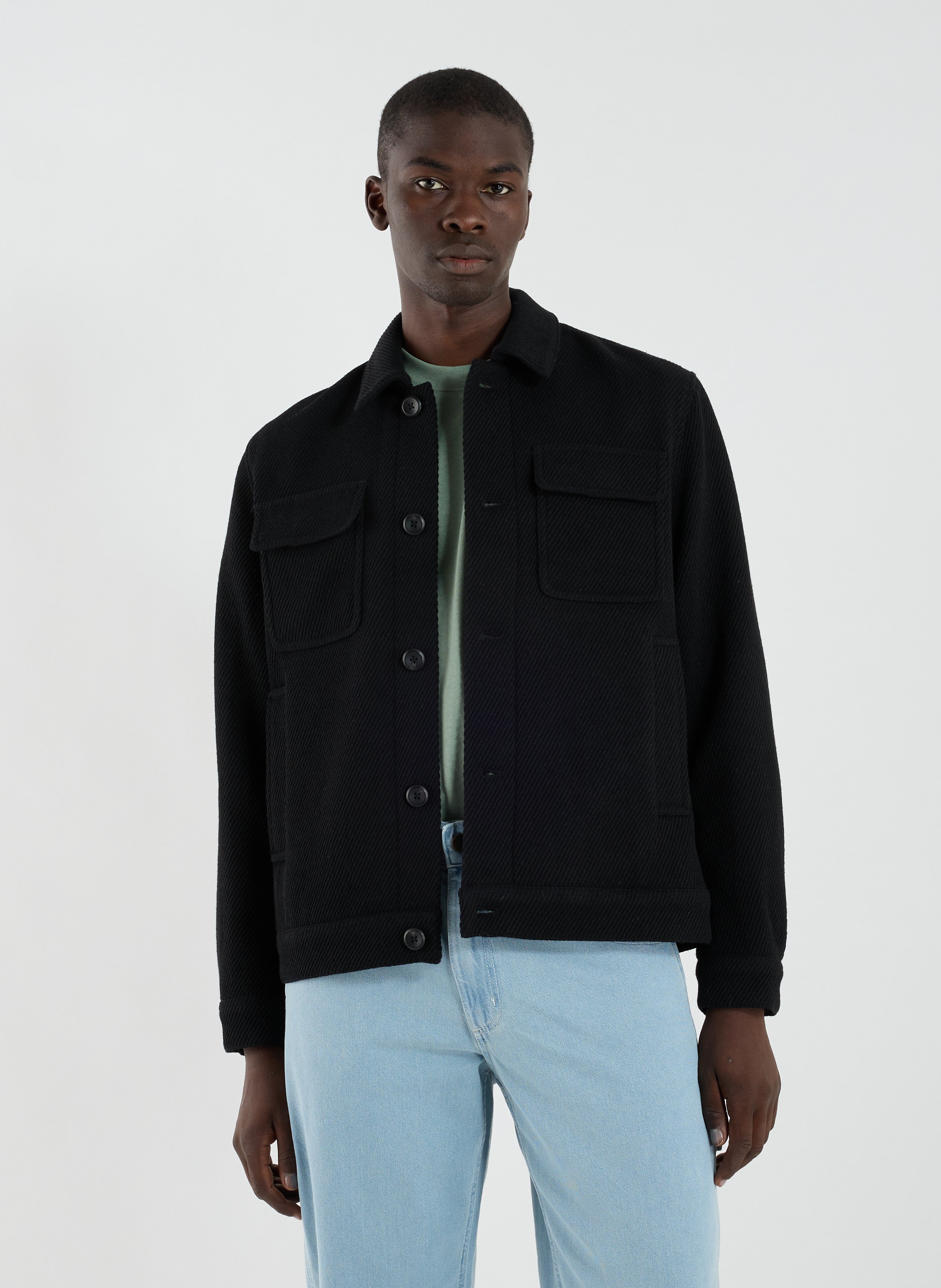 LES DEUX Blouson col classique Noir