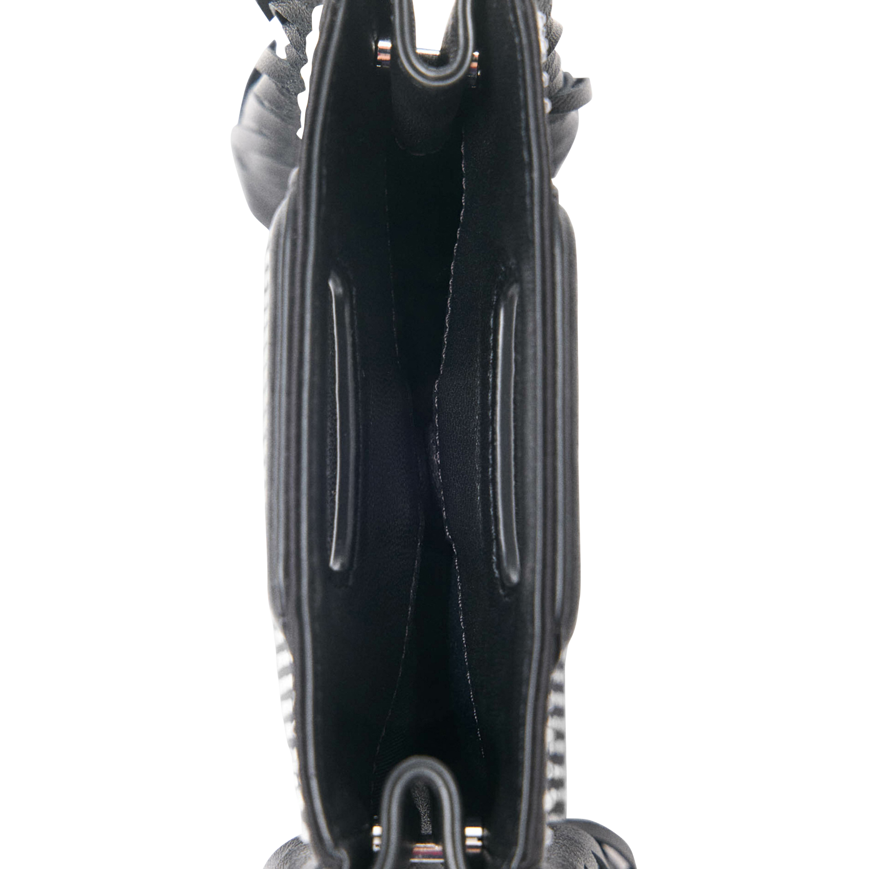 Sac bandoulière à strass m mini MAJE Noir