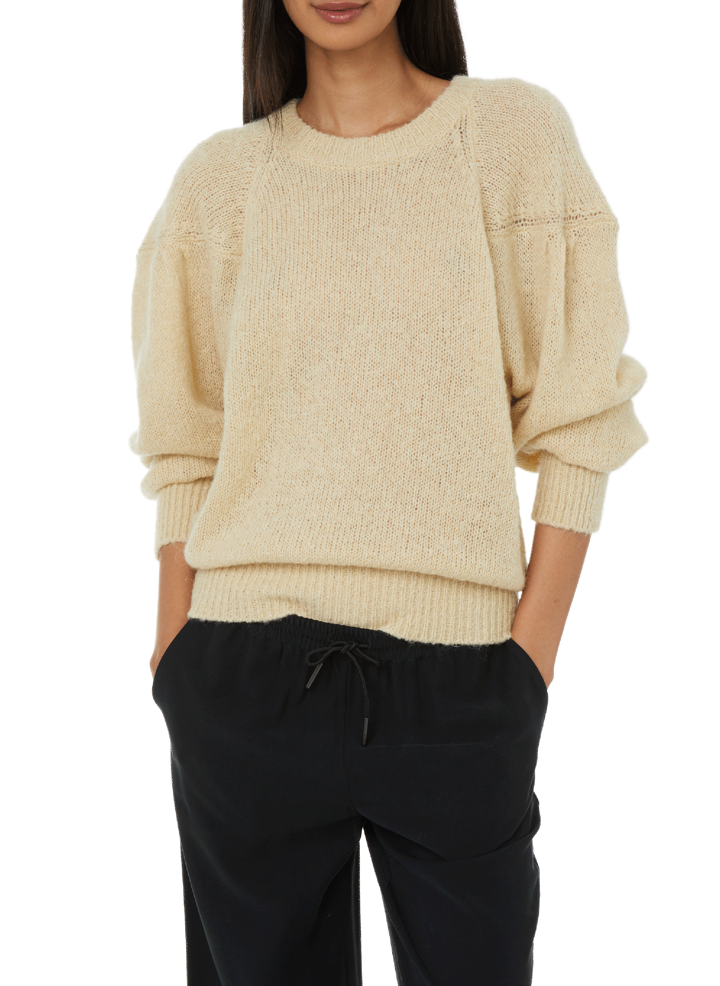 ROSEANNA Pull Carla en laine mélangée Jaune