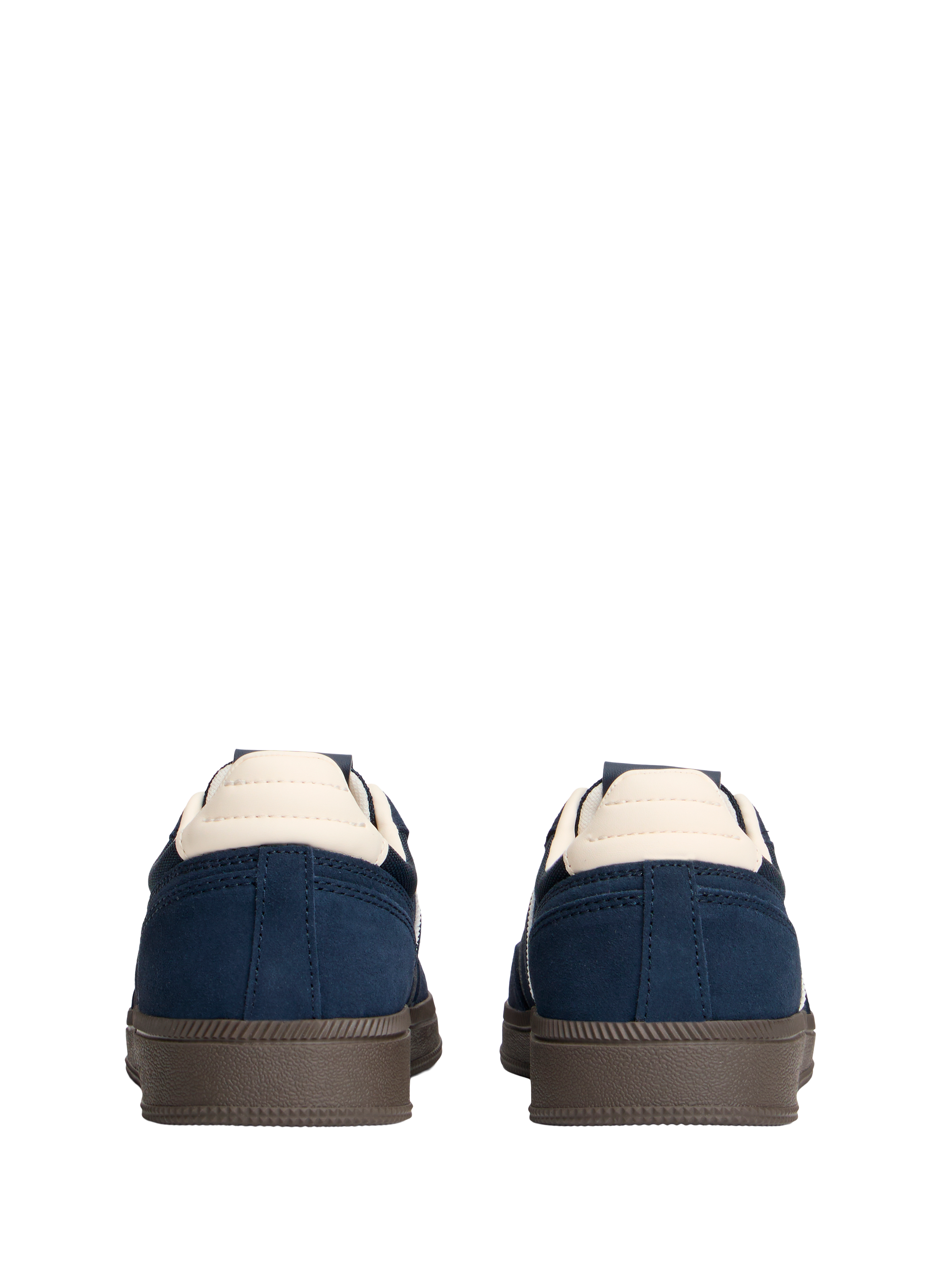 Low lace-up leather sneakers TOMMY HILFIGER Blue