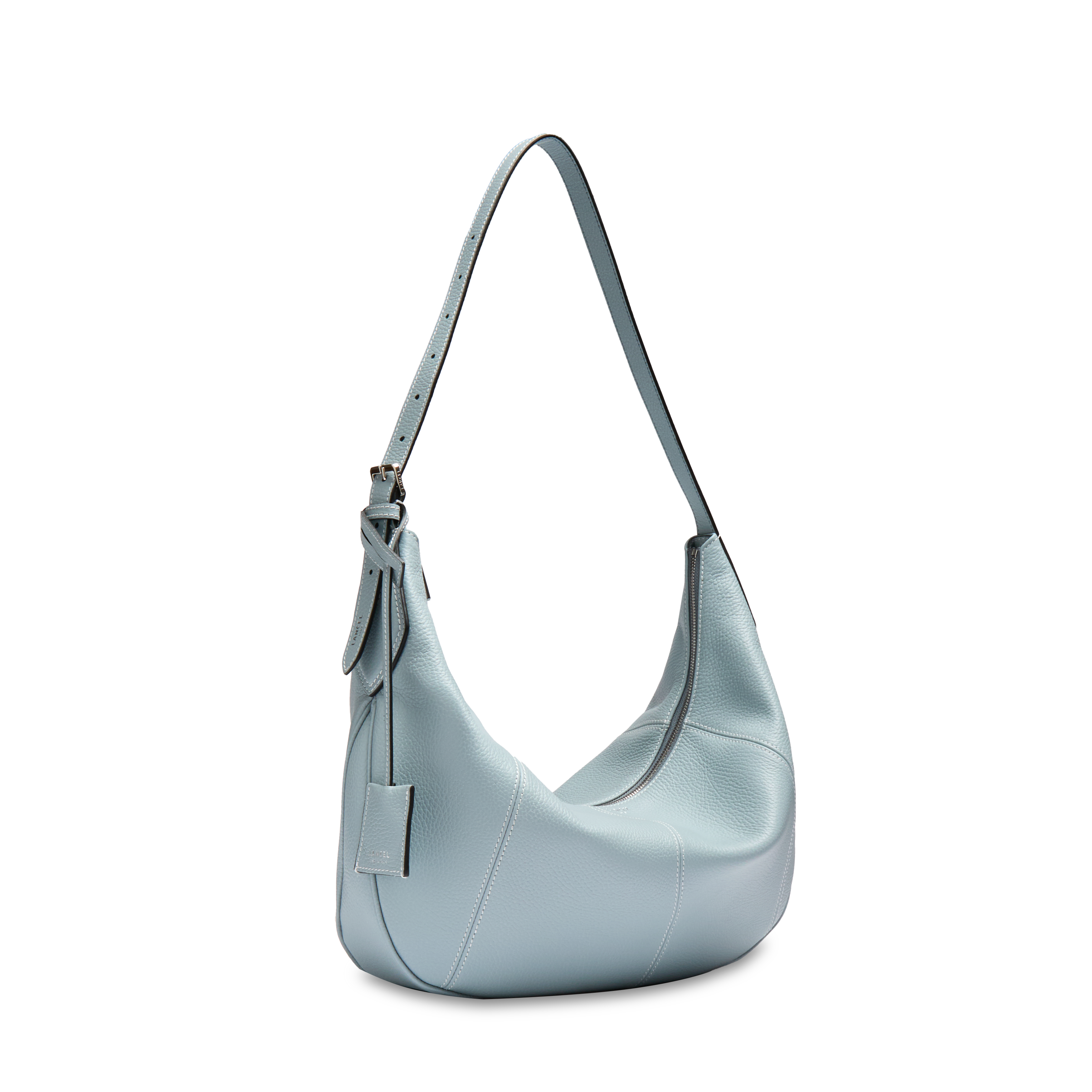 Sac hobo zippé l victoire de lancel en cuir LANCEL Bleu