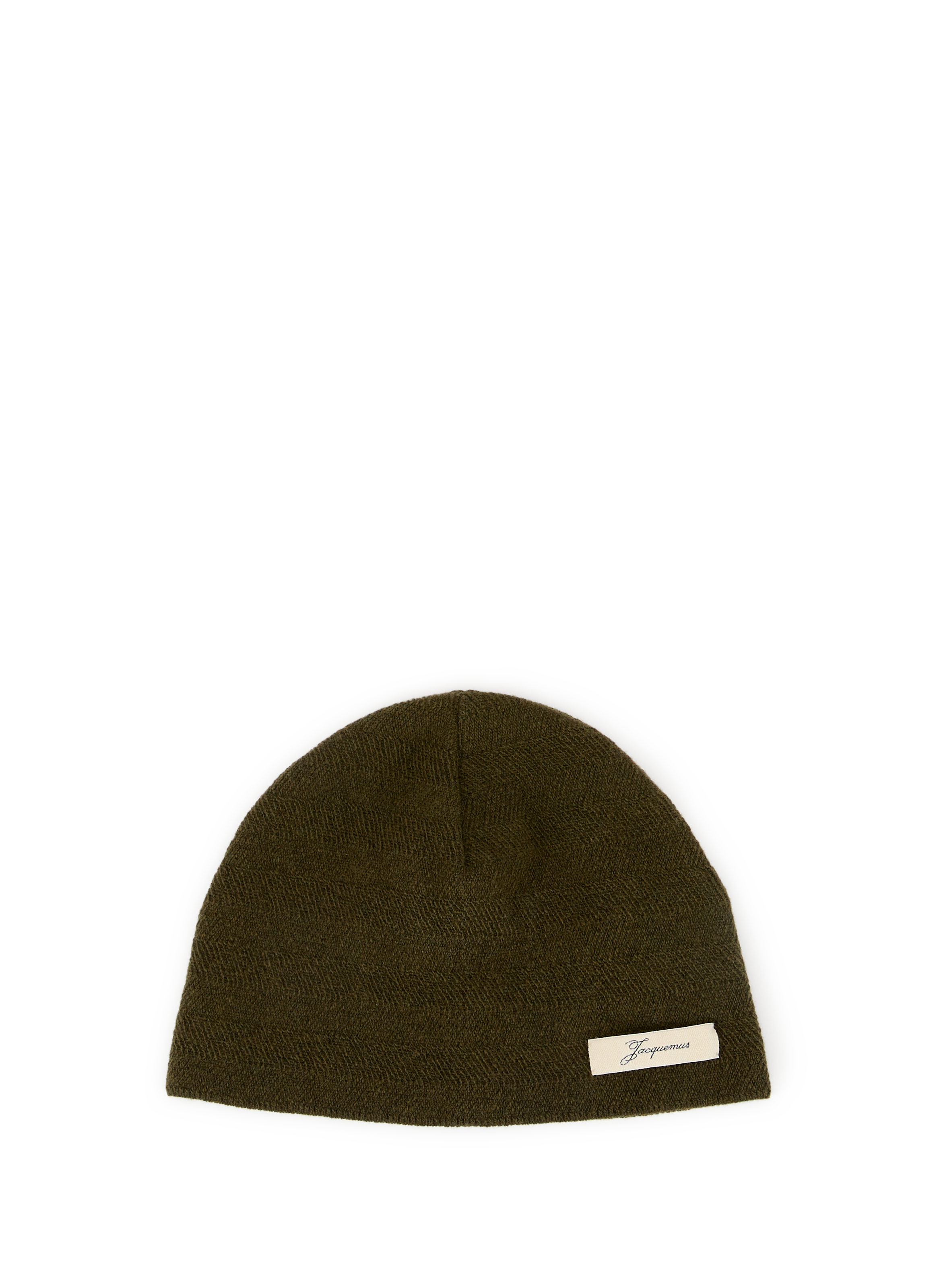 Chevron wool and cashmere beanie JACQUEMUS Brown