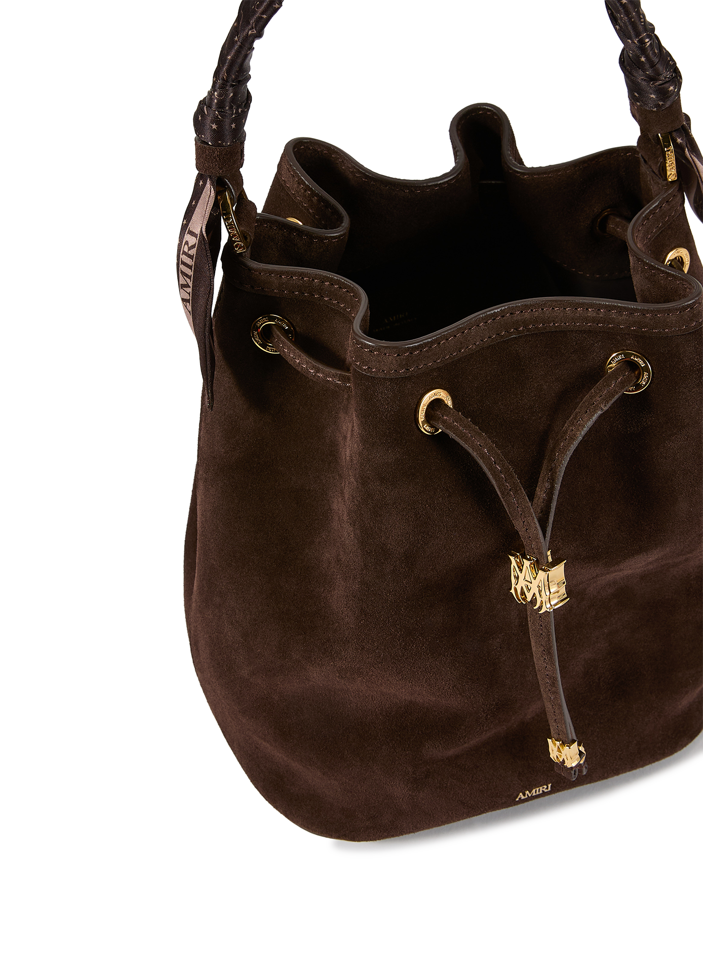 Sac seau en cuir suédé AMIRI Multicolore