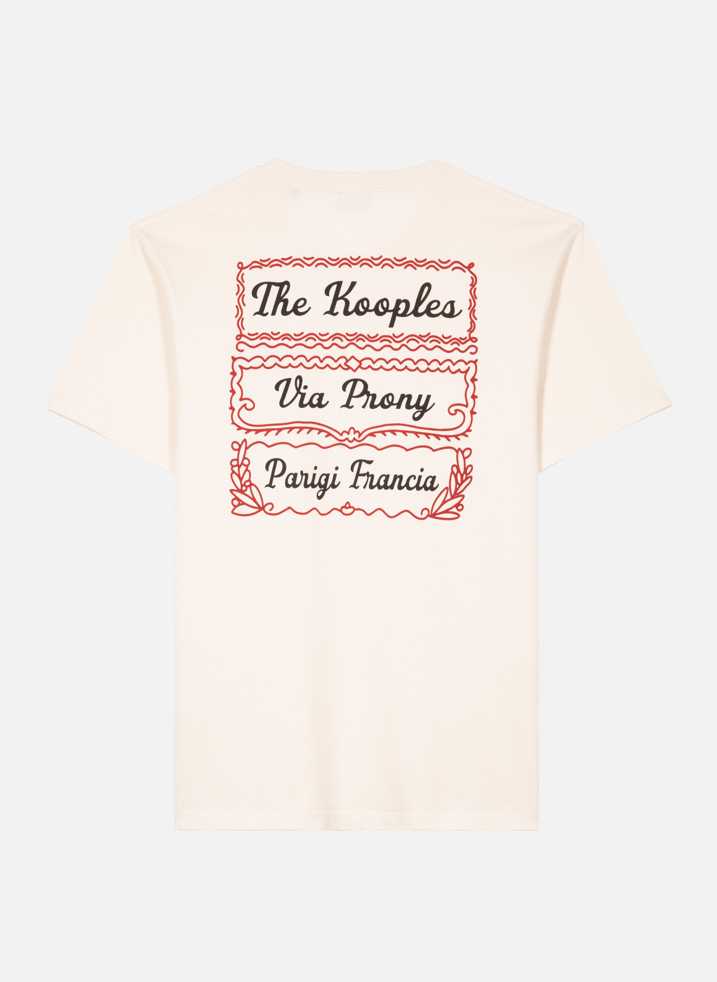 T-shirt avec sérigraphie via prony THE KOOPLES Beige