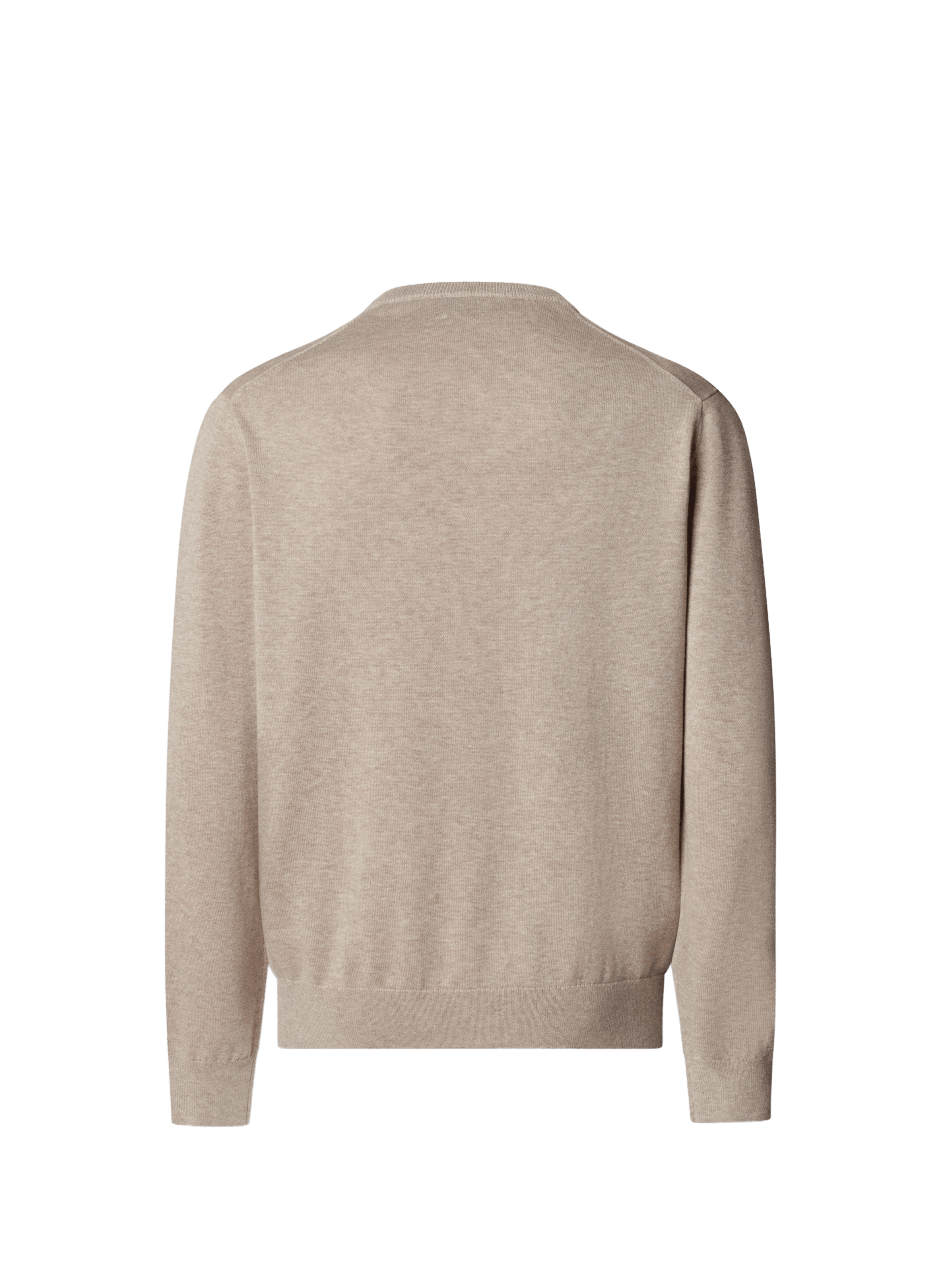 Cotton V-neck jumper HACKETT Beige