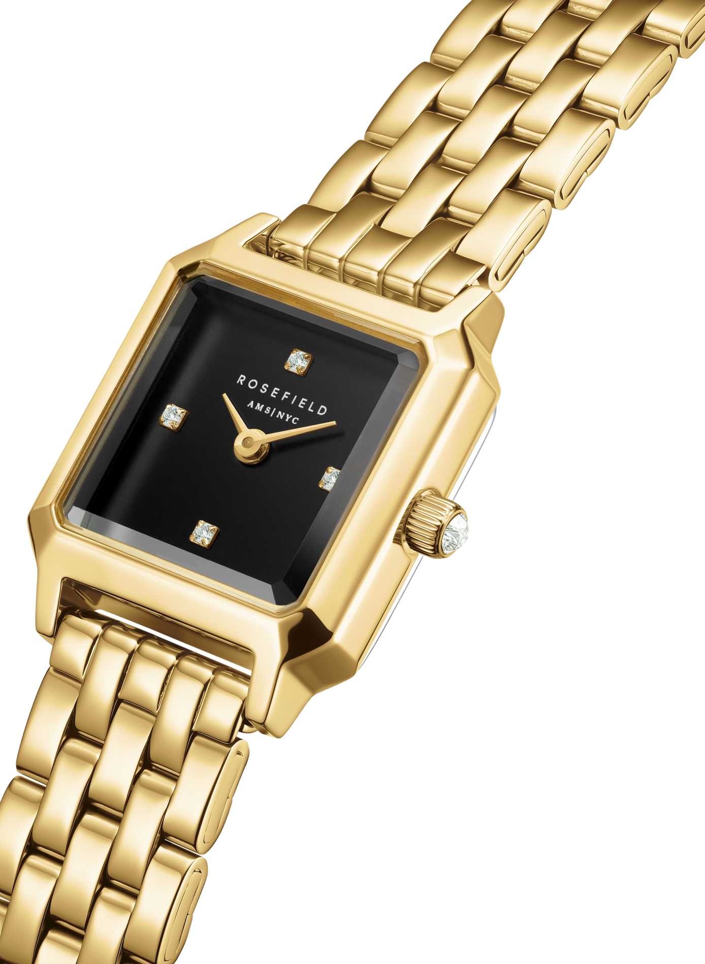 Montre analogique Boxelle en acier inoxydable ROSEFIELD Noir