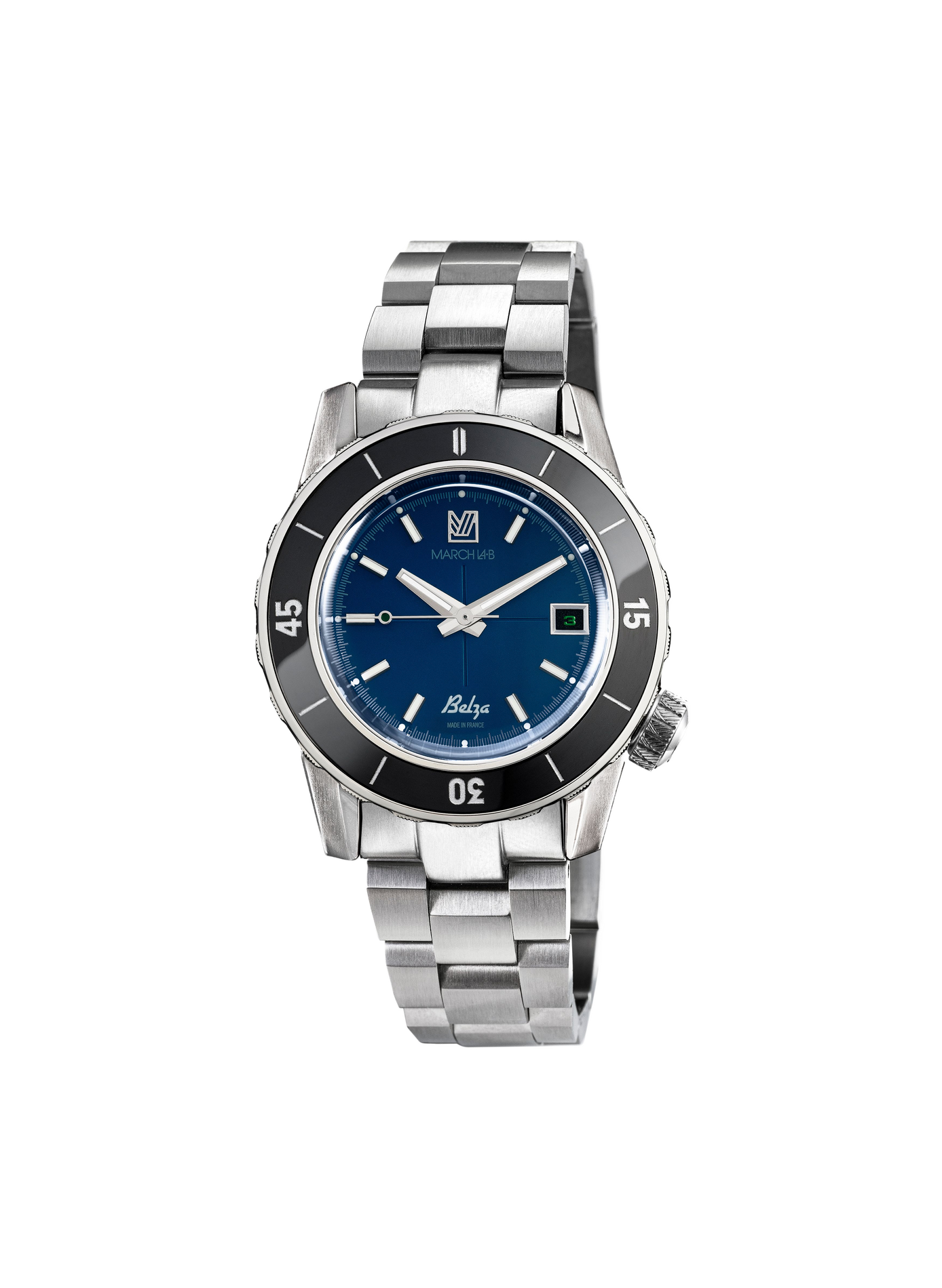 Montre automatique Belza en acier inoxydable MARCH LAB Bleu