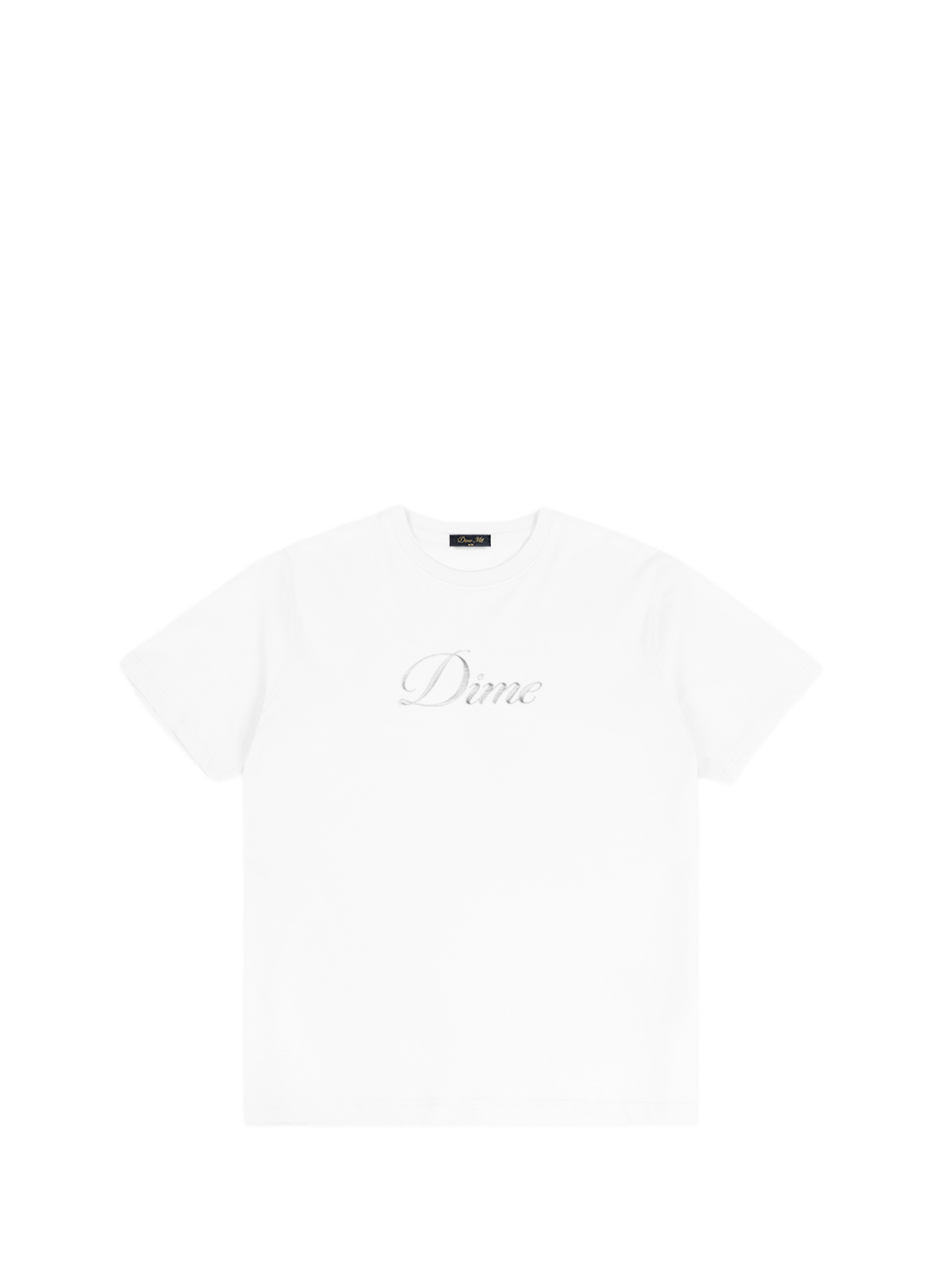 T-shirt à col rond en coton DIME Blanc