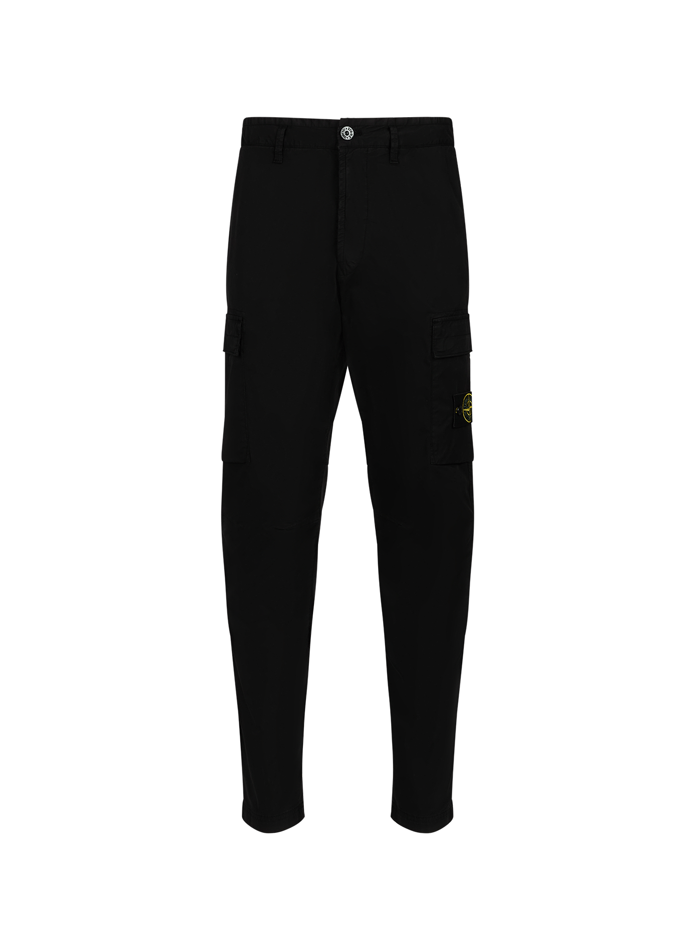 Schmal zulaufende Cargo-Hose aus Baumwollmischung STONE ISLAND Schwarz