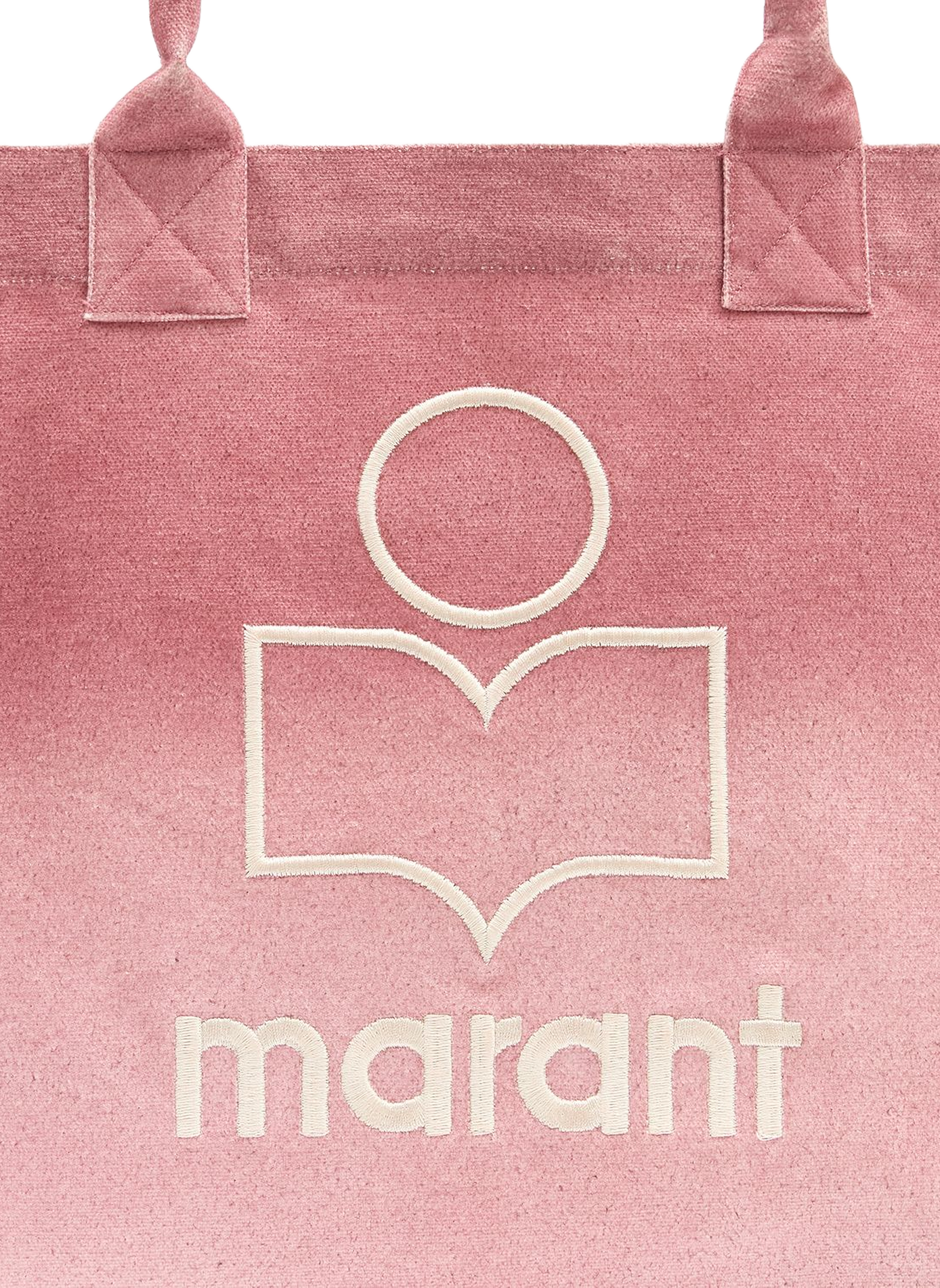 Yenky Small washed cotton logo bag ISABEL MARANT Pink