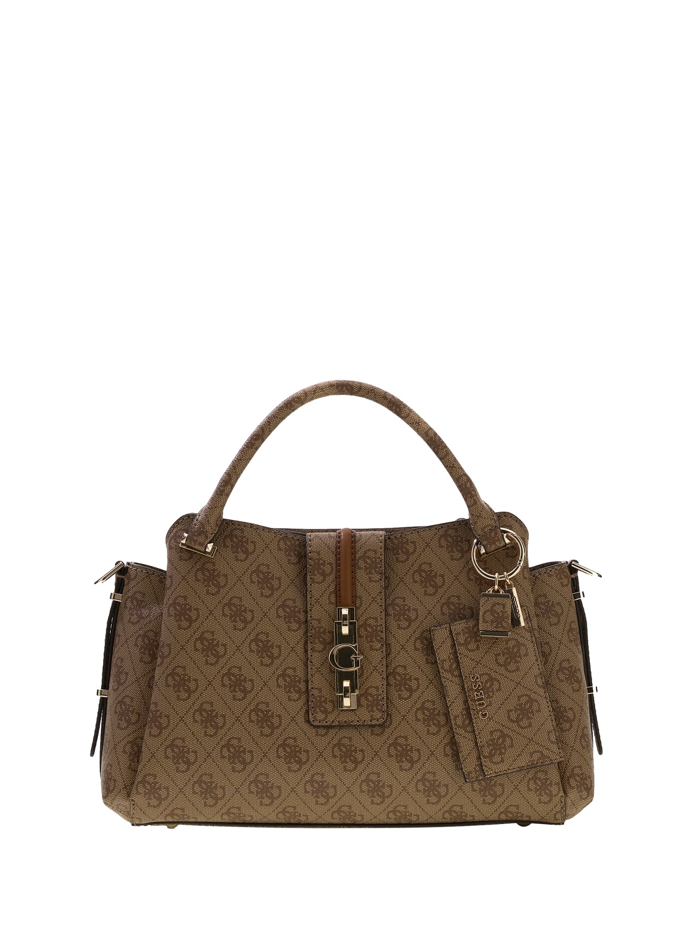 Bedruckte Handtasche GUESS Braun