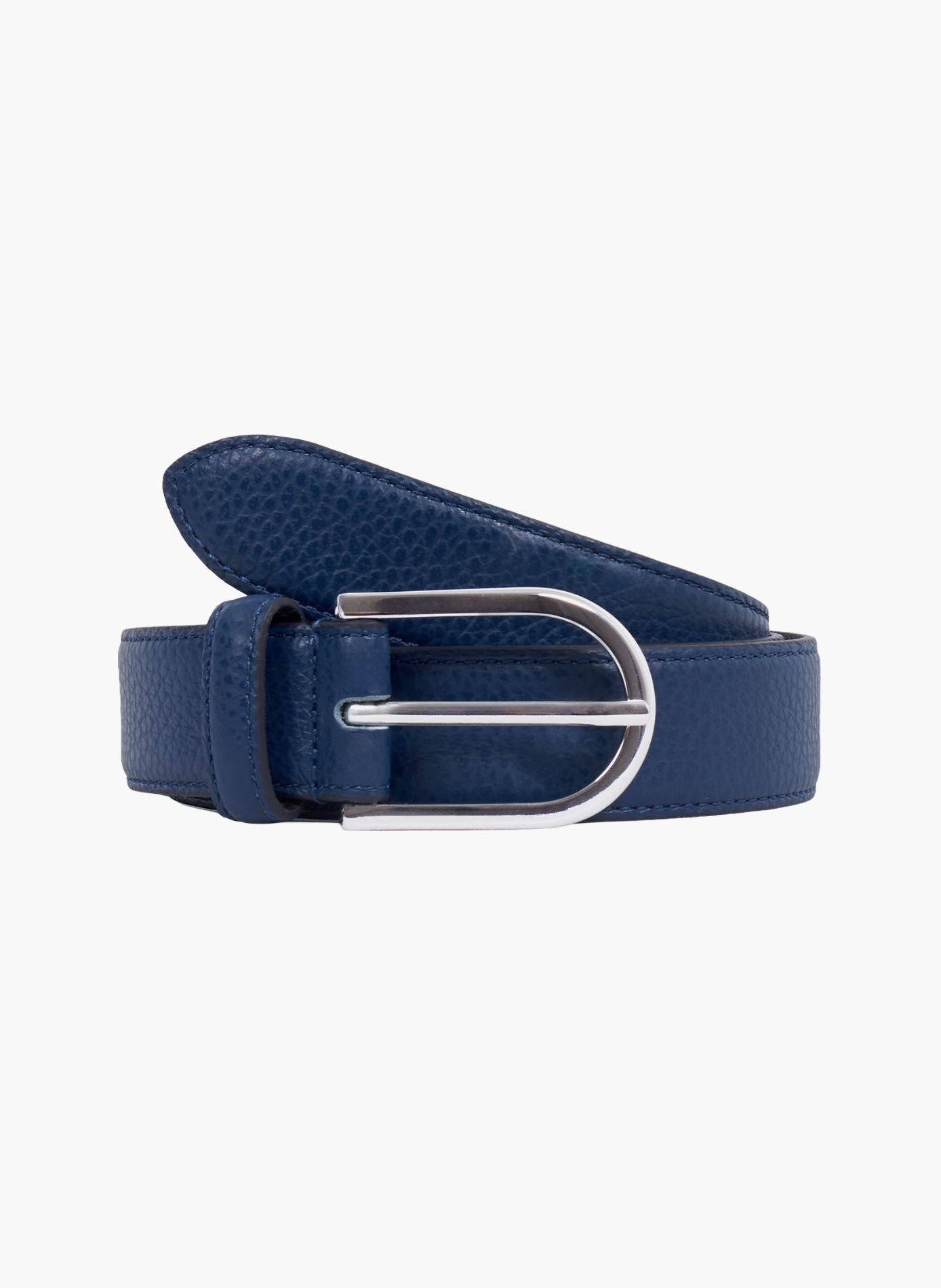 Ceinture oscar cuir grainé JULES & JENN Bleu