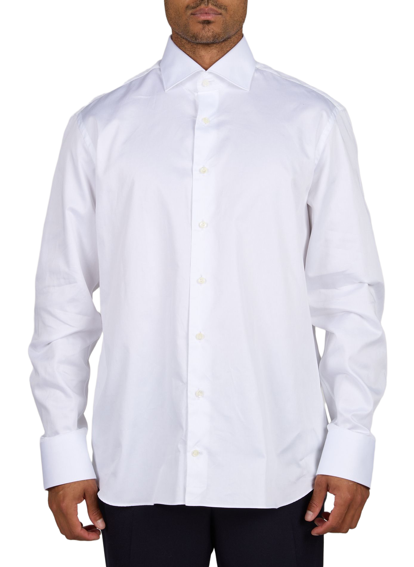 Plain cotton shirt VAN LAACK White