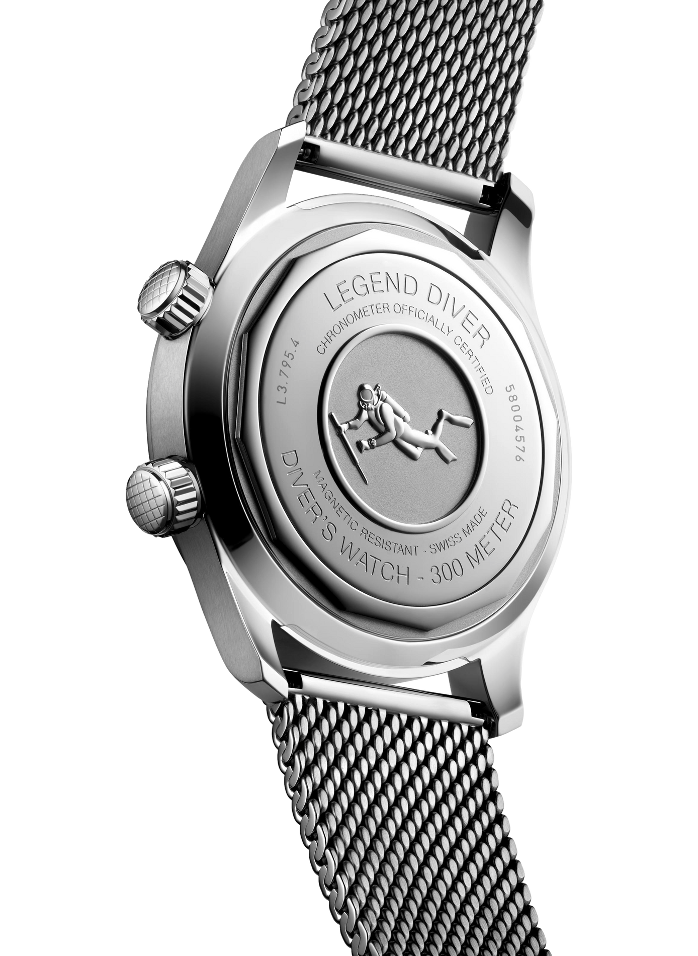 Montre automatique The Longines Legend Diver en acier inoxydable LONGINES Noir
