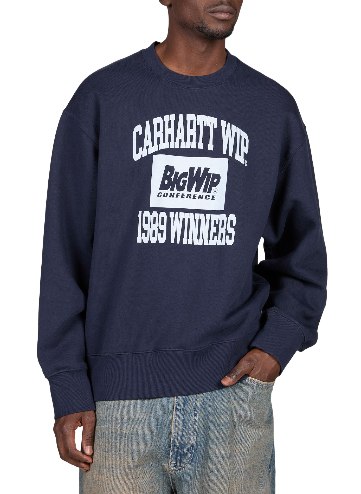 Gerader Pullover 1989 Winners mit Logo aus Baumwolle CARHARTT WIP Blau