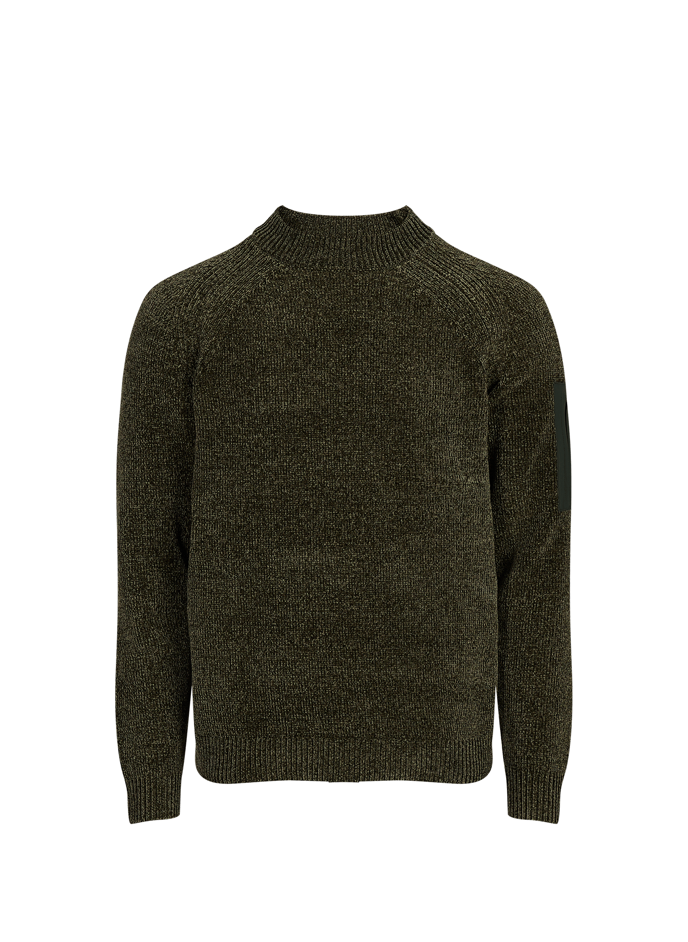 Runder gerader Pullover in Uni-Farbe 1789 CALA Khaki
