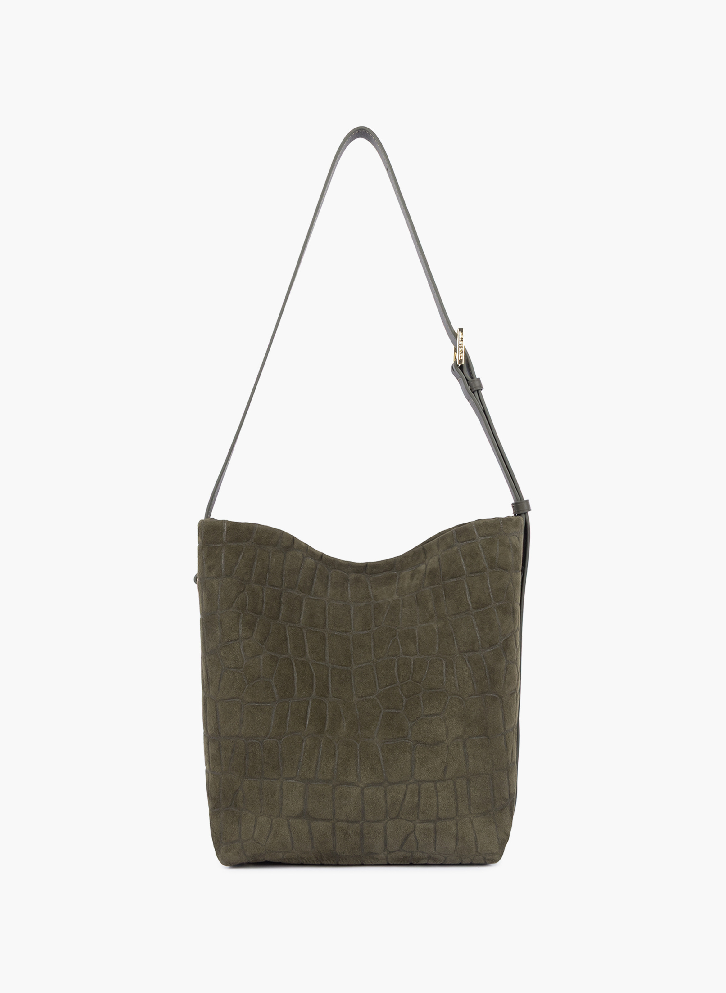 Petit sac seau - suède exo LANCASTER Kaki