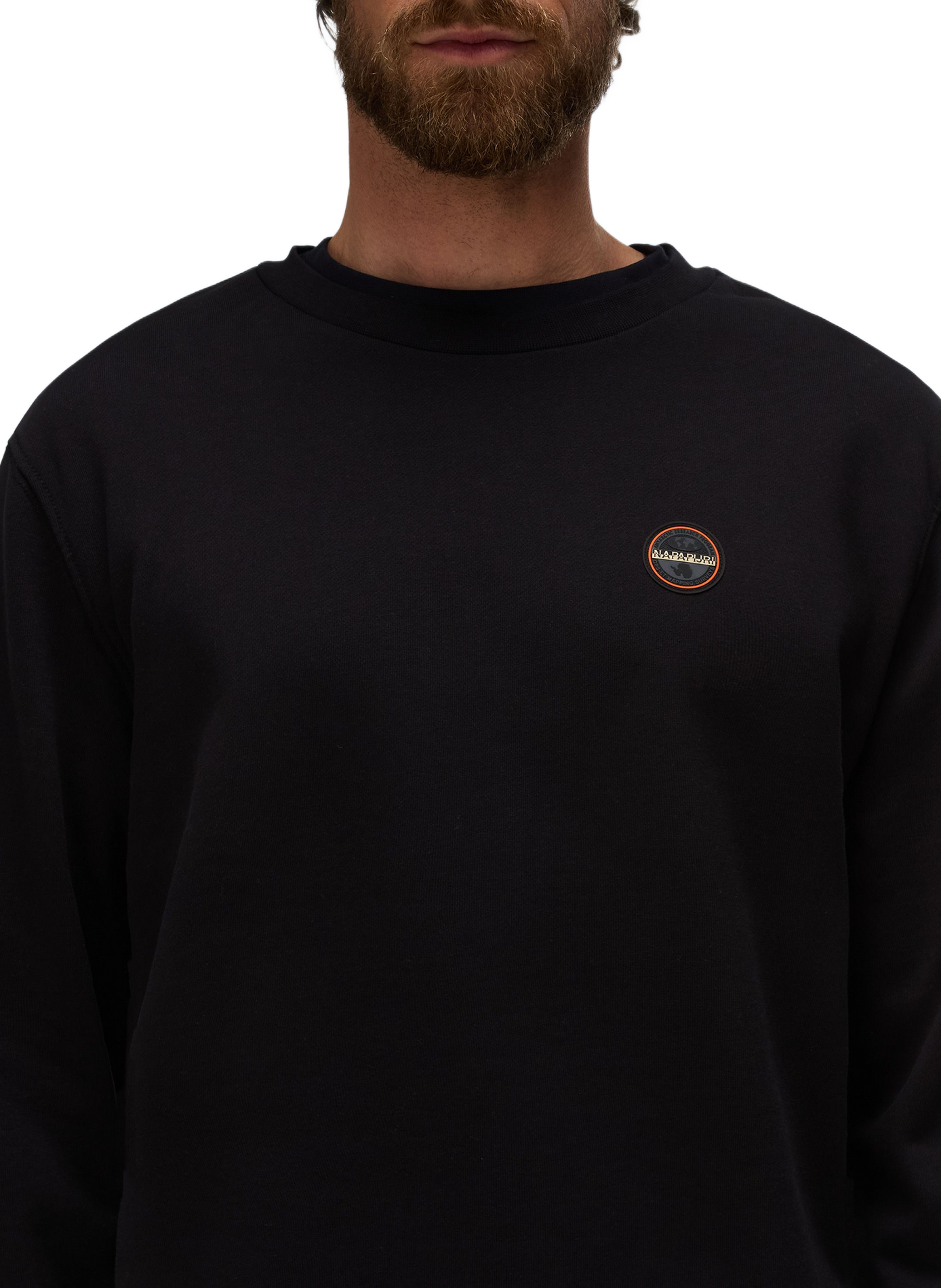 Round neck plain sweatshirt NAPAPIJRI Black