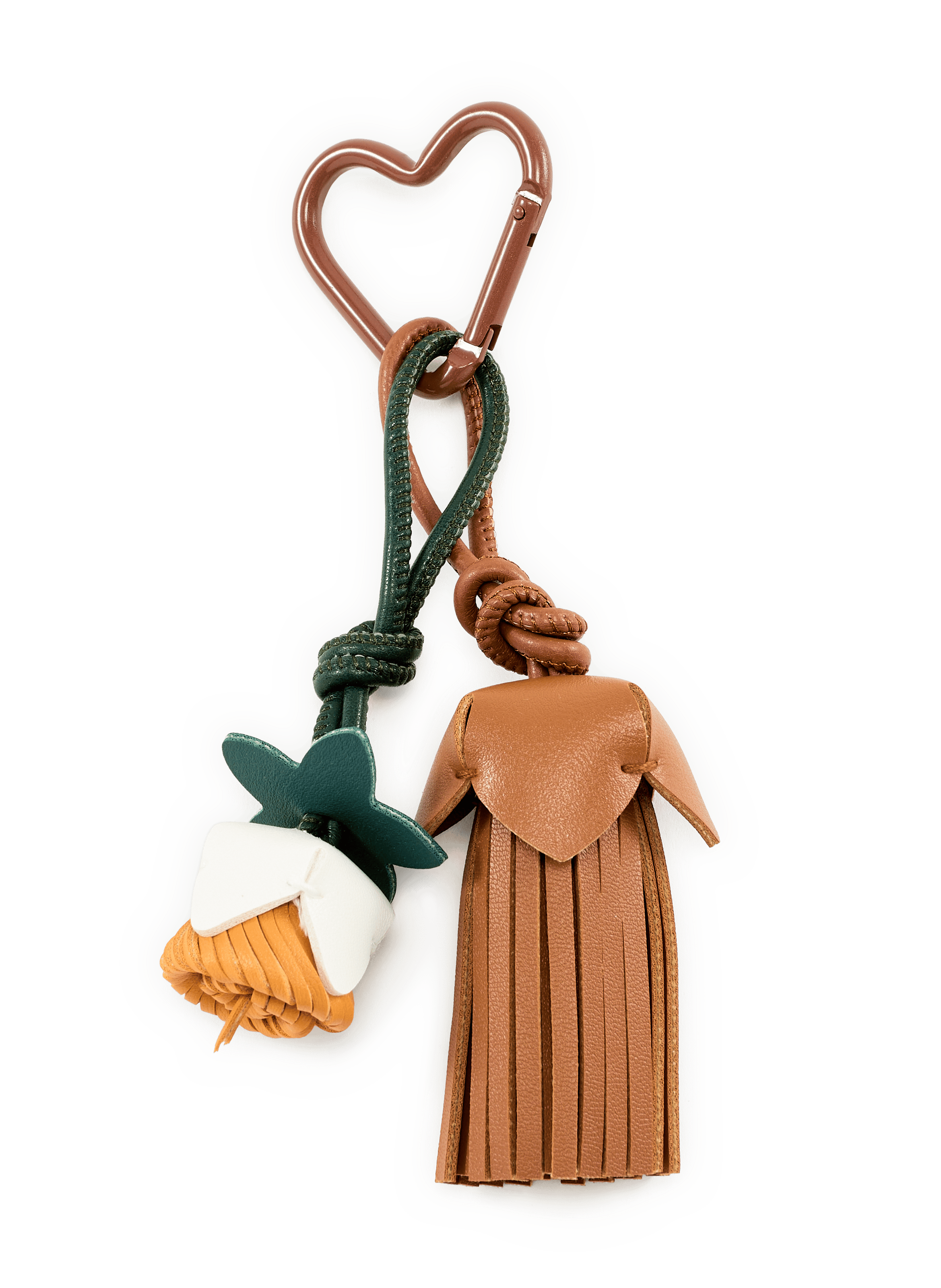 Porte-clés charms   Marron