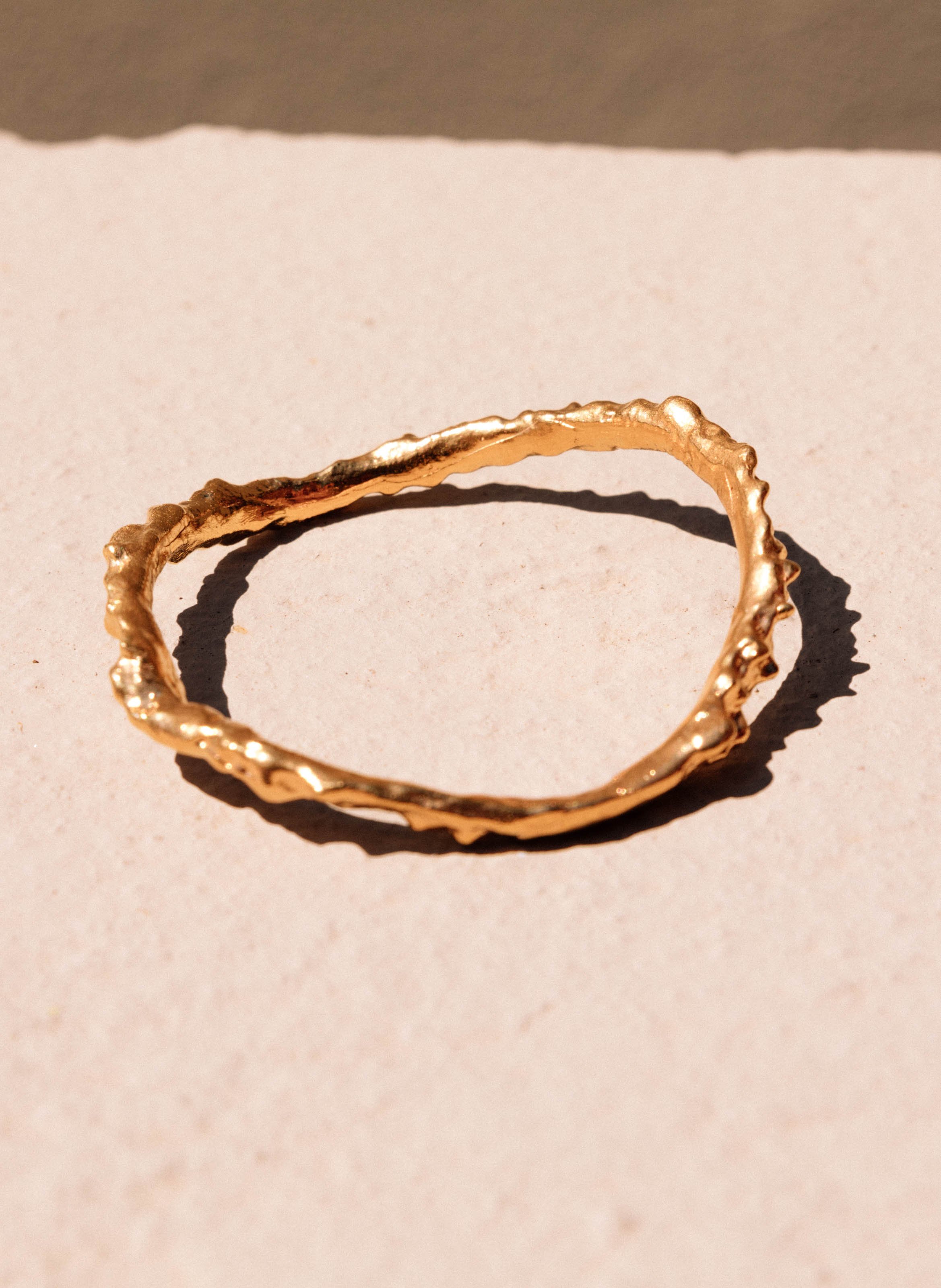 Bracelet Inferno martelée ALIGHIERI Doré