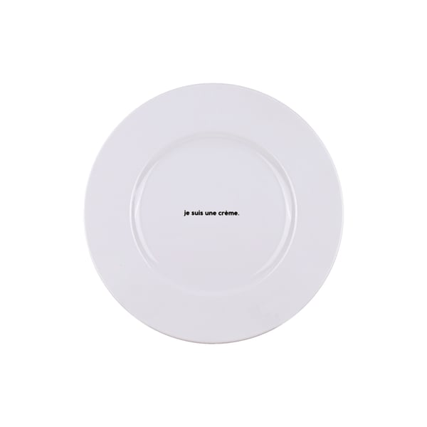 Assiette Je suis une crème