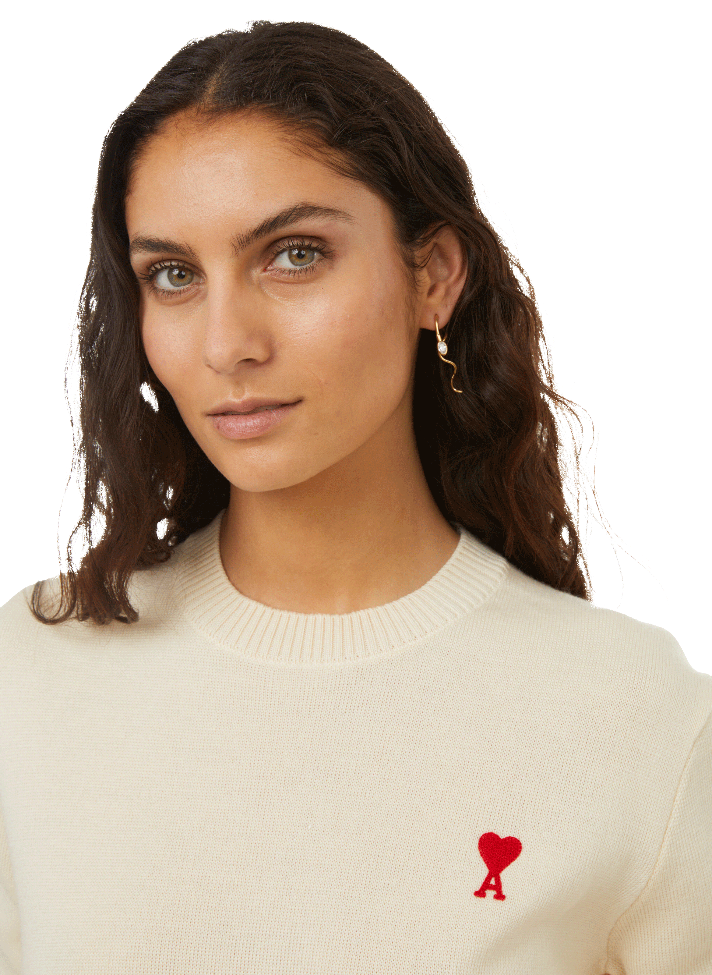 Brass earring ALAN CROCETTI Golden