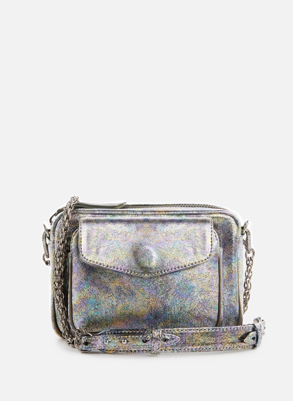 CLARIS VIROT Leather shoulder bag  Silver