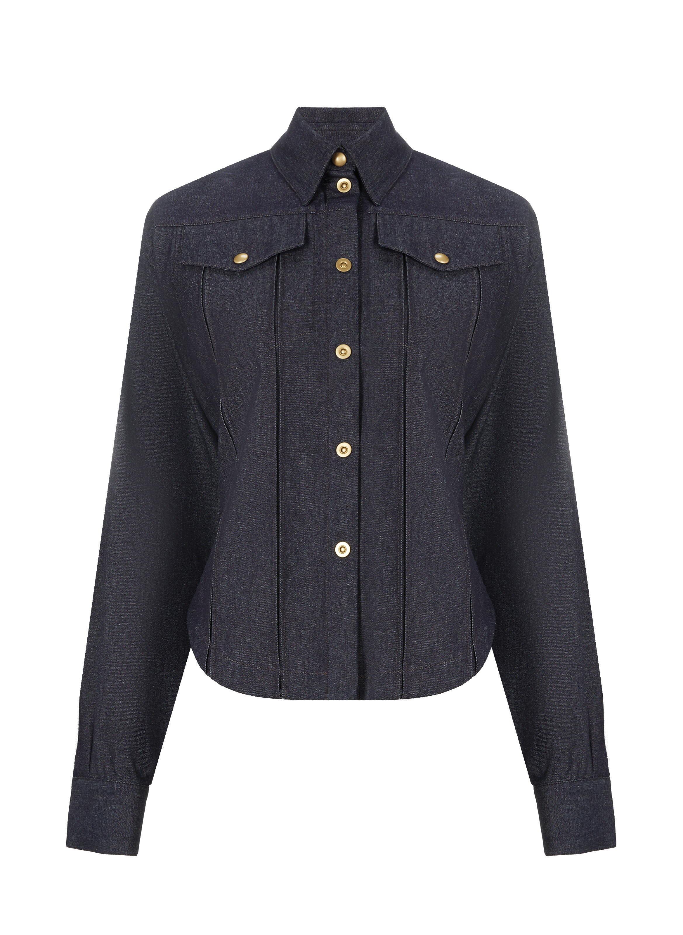 Chemise asymétrique en jean