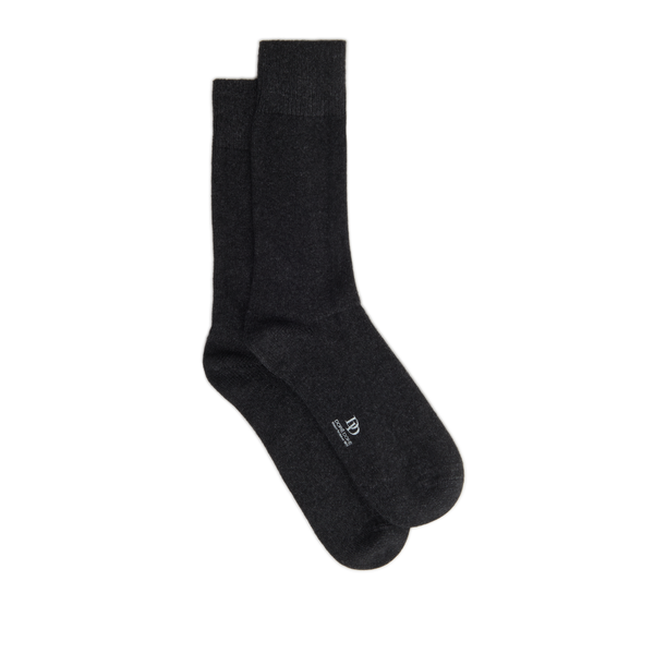 Dore Dore Cotton Over The Knee Socks In Black