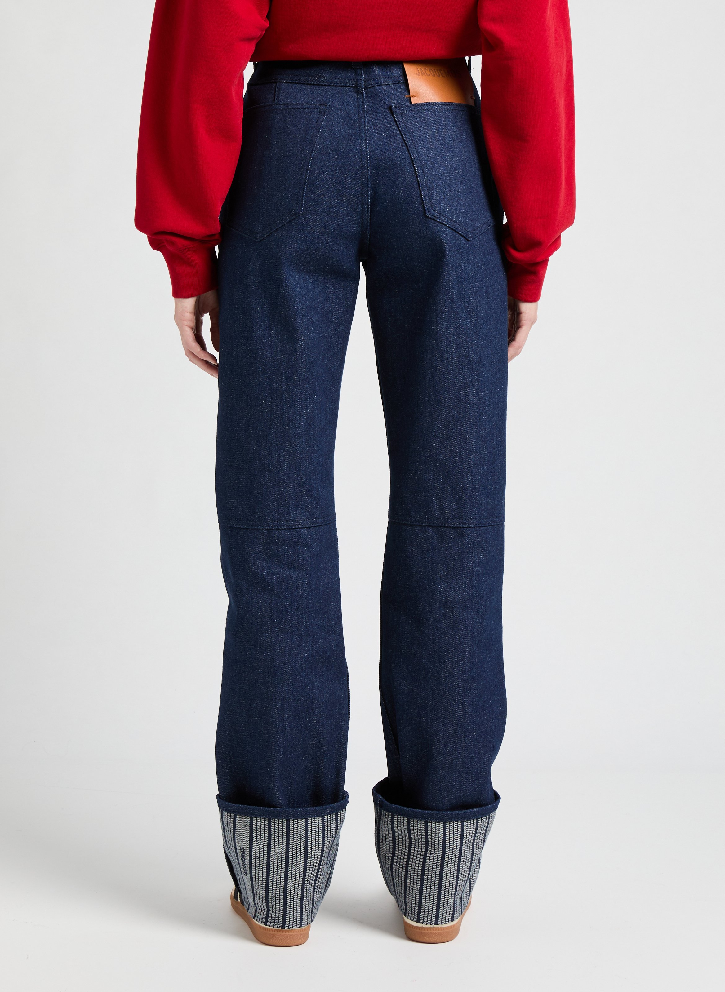 Straight Leg Denim Jeans JACQUEMUS Blue