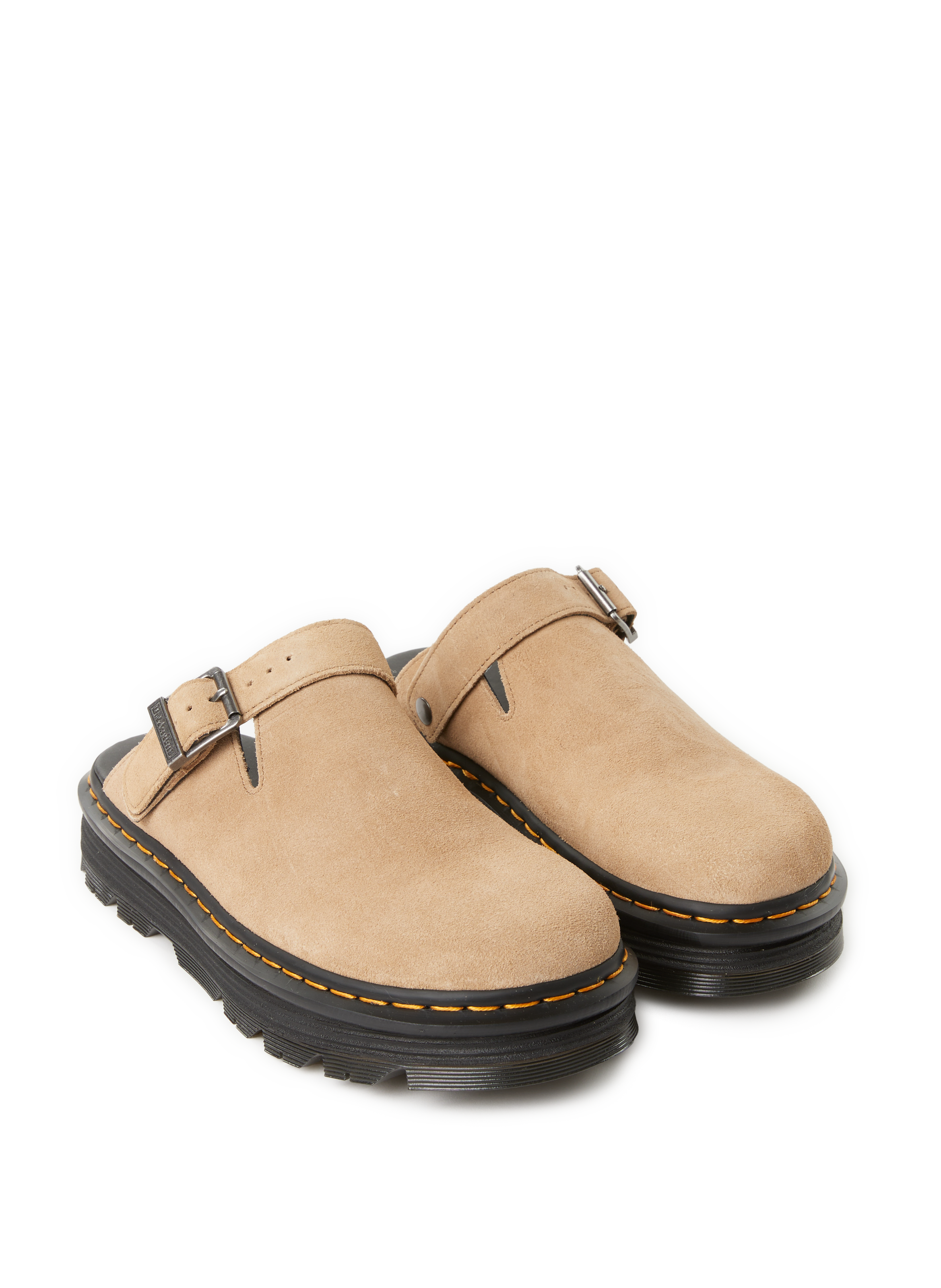 Mules ZebZag en cuir  DR. MARTENS Beige