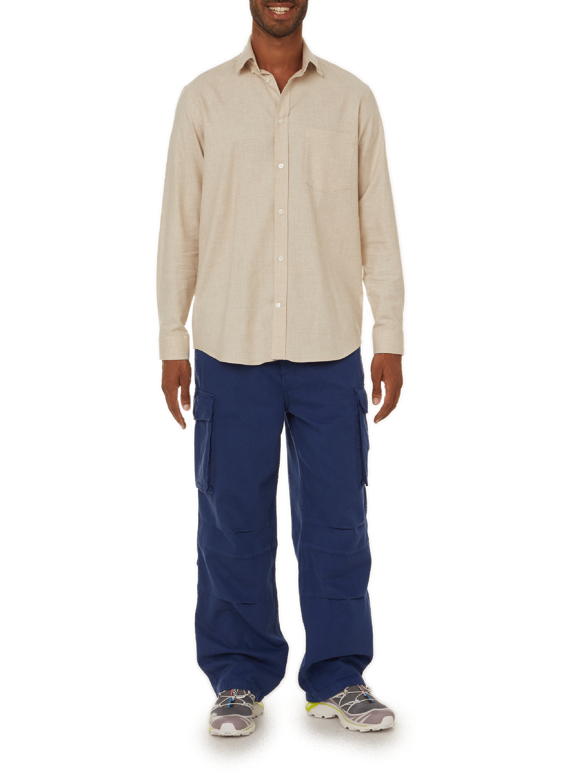 Cotton shirt AU PRINTEMPS PARIS Beige