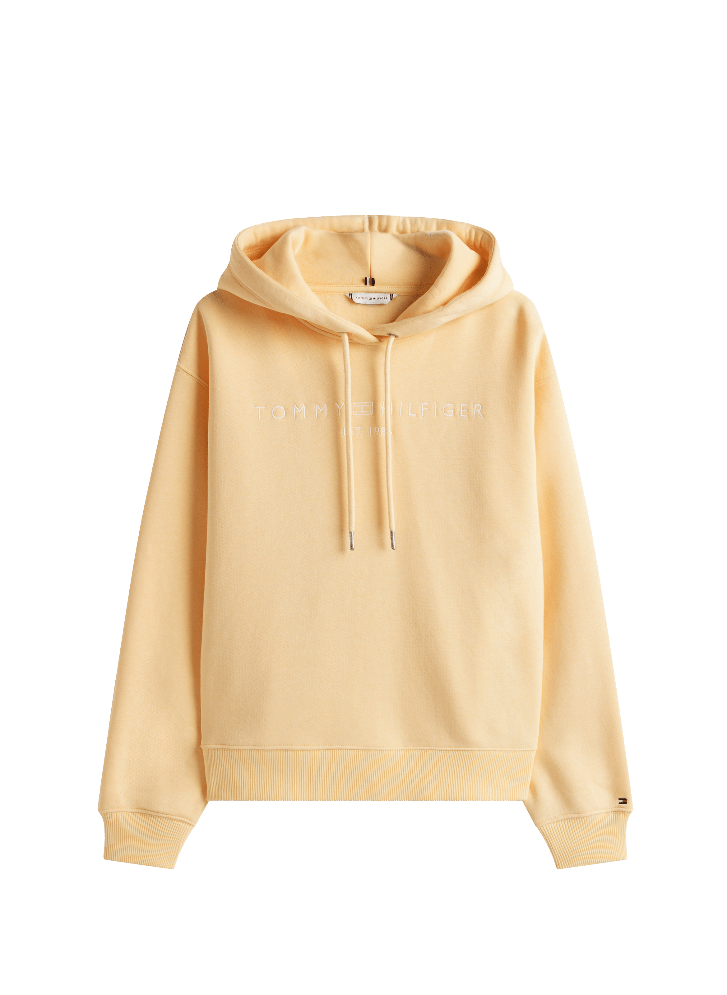 Cotton fleece-blend hoodie TOMMY HILFIGER Beige