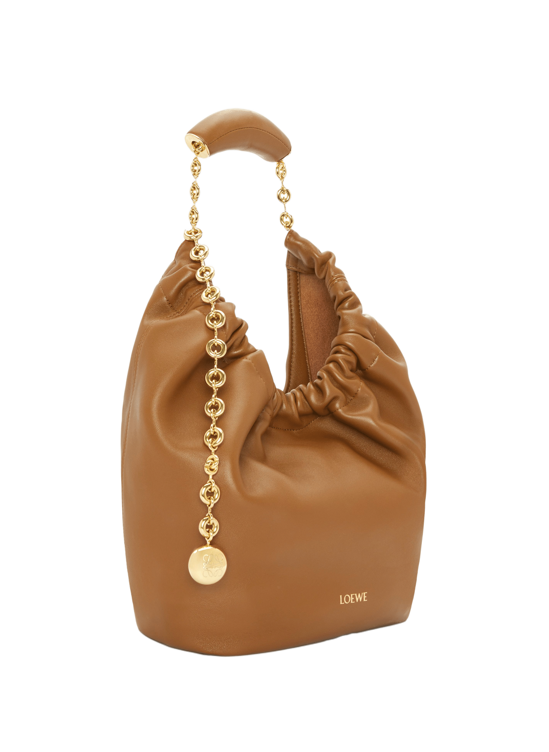 Small Squeeze lamb leather bag LOEWE Beige