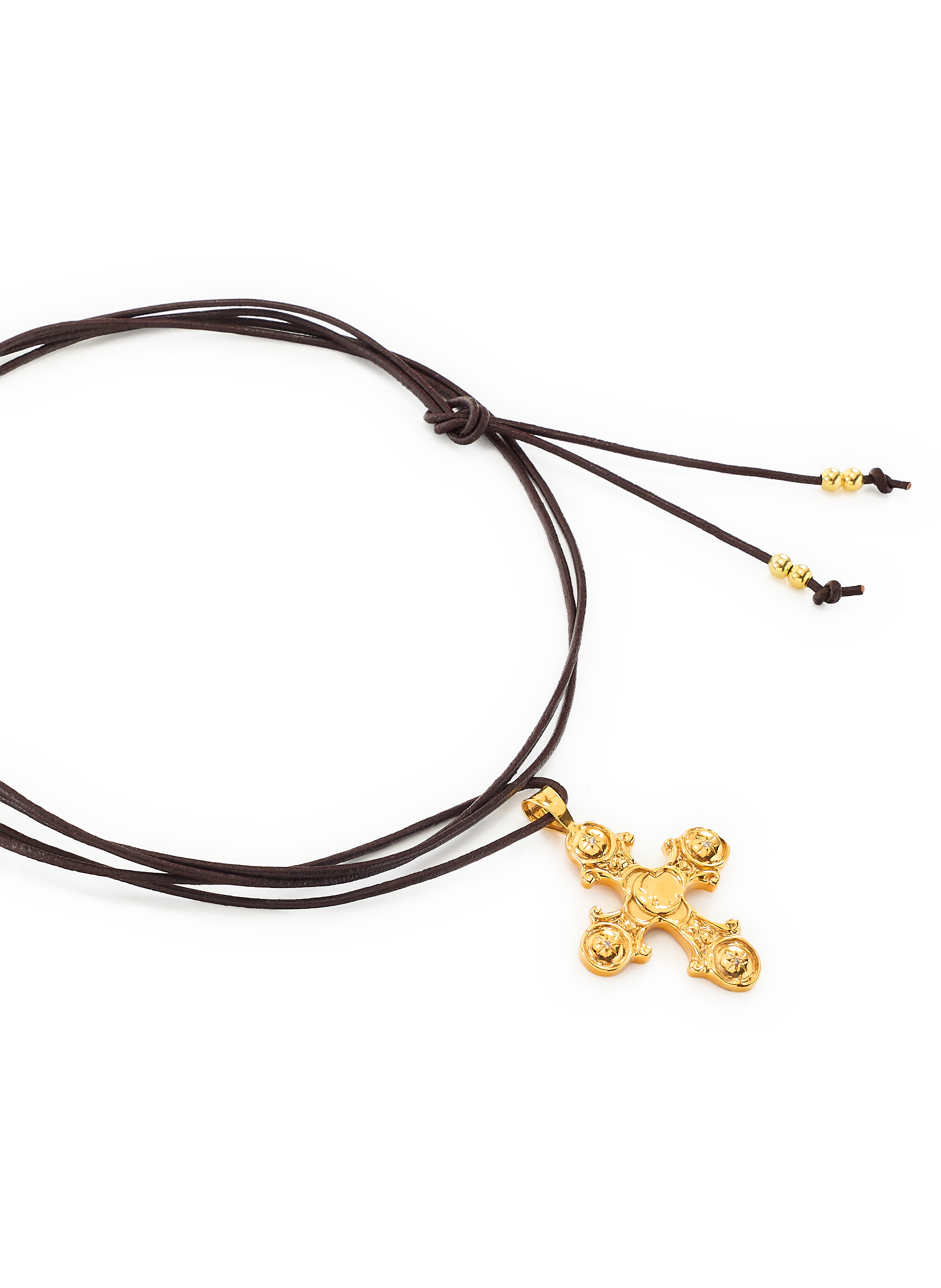 Collier King Neptune  HERMINA ATHENS Marron