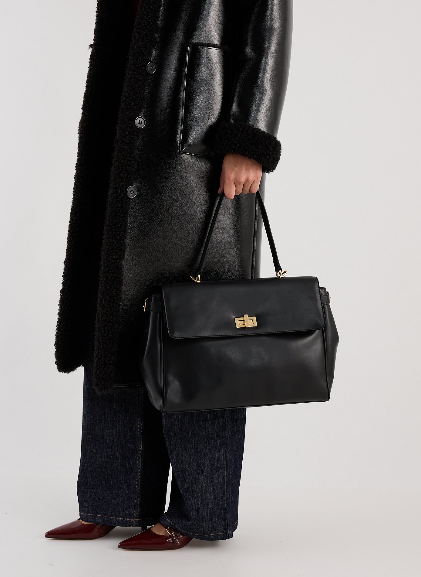 Sac à main Felly en cuir  SAISON 1865 Noir