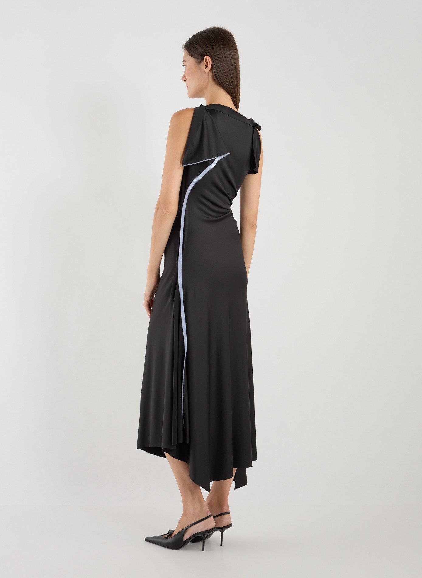 Drapped fluid dress VICTORIA BECKHAM Black