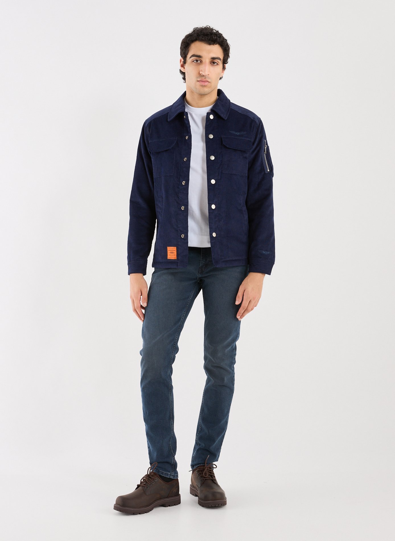 Blouson Cryspin en coton BOMBERS ORIGINAL Bleu