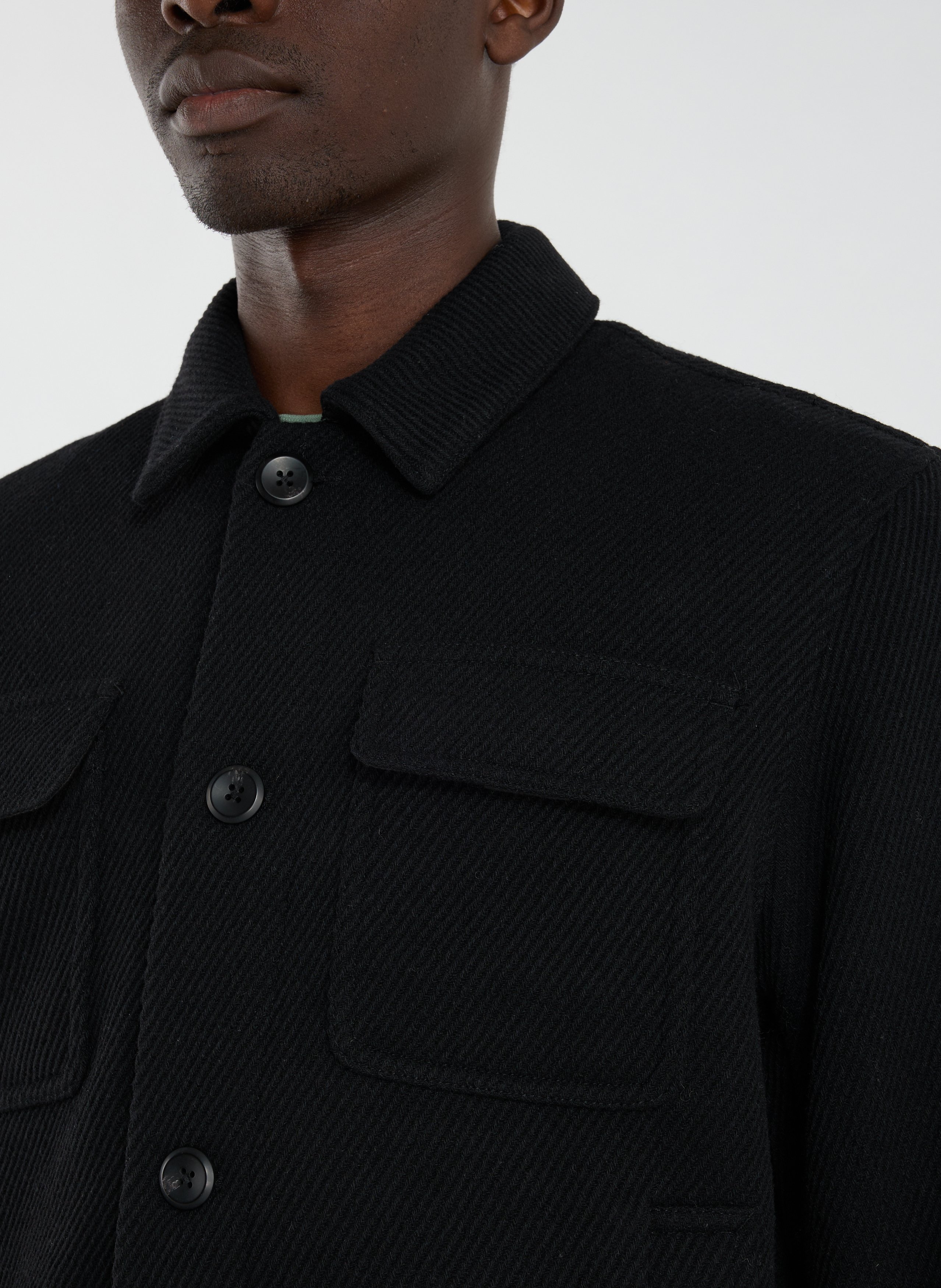 Blouson col classique LES DEUX Noir