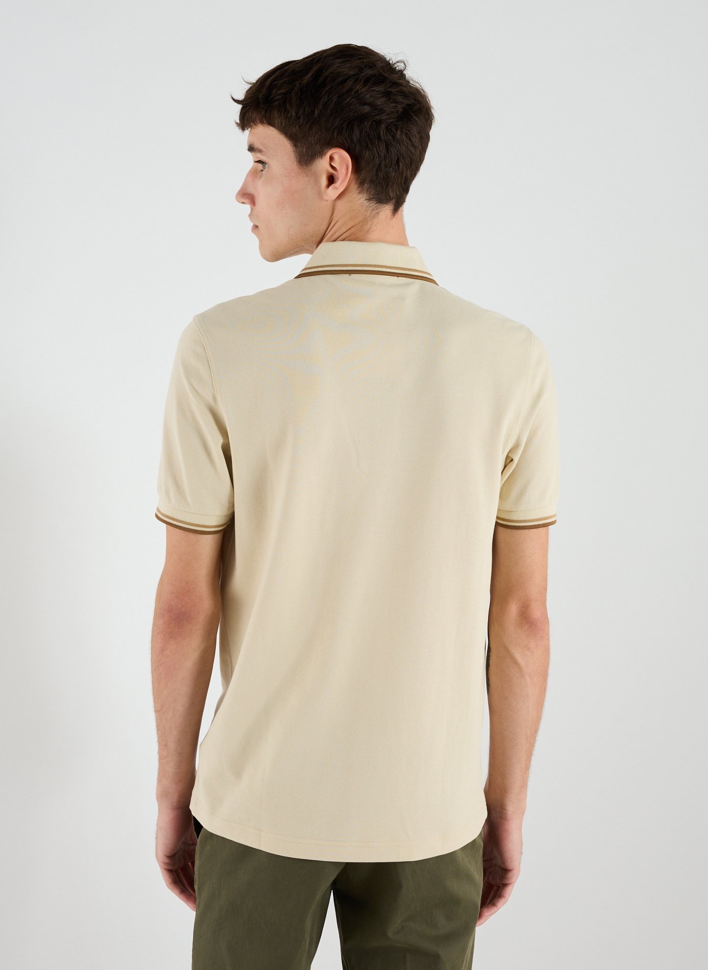 Cotton pique polo shirt FRED PERRY Beige
