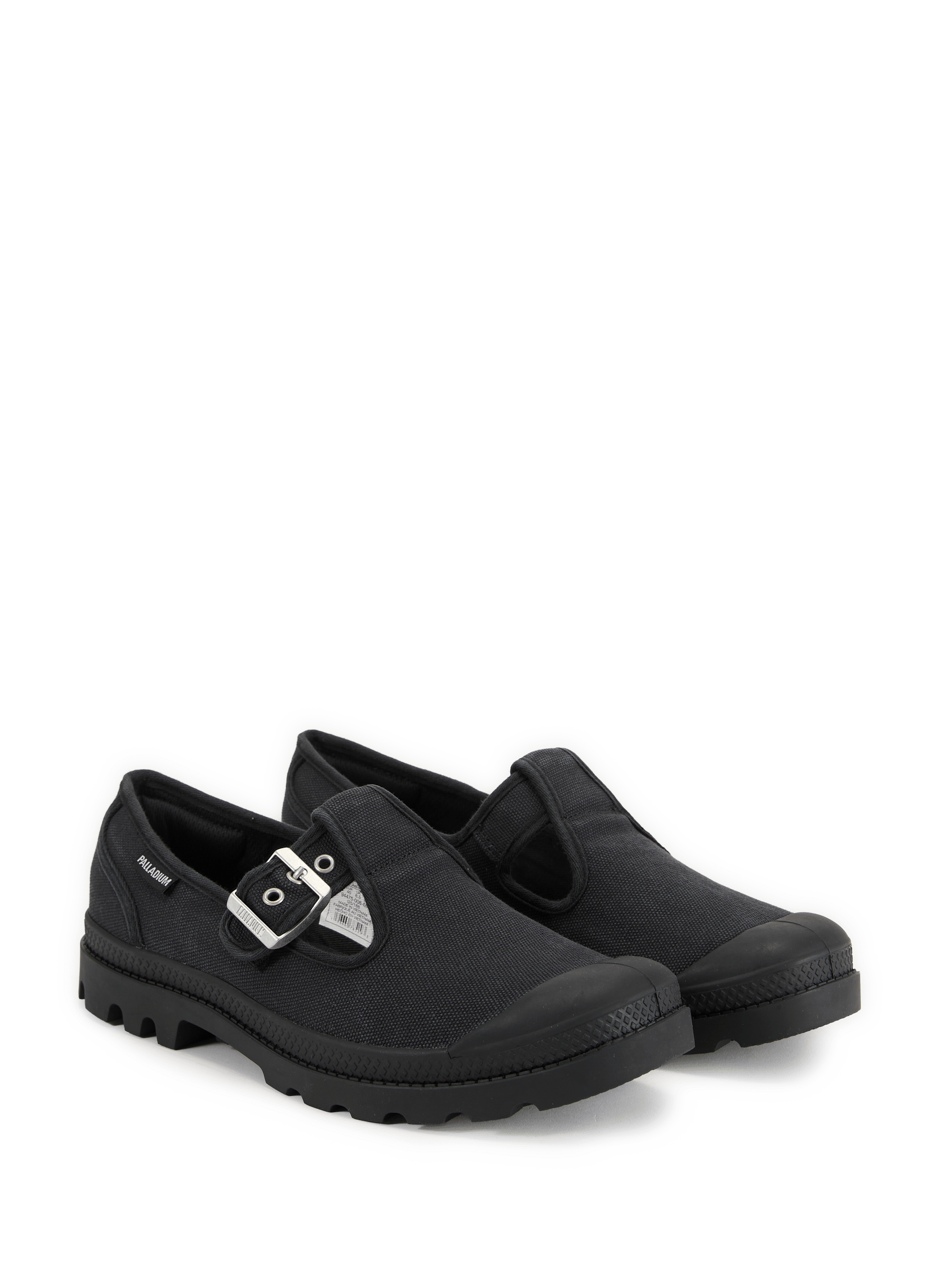 Pampa M-Jane Washed mixed cotton piqué shoes PALLADIUM Black