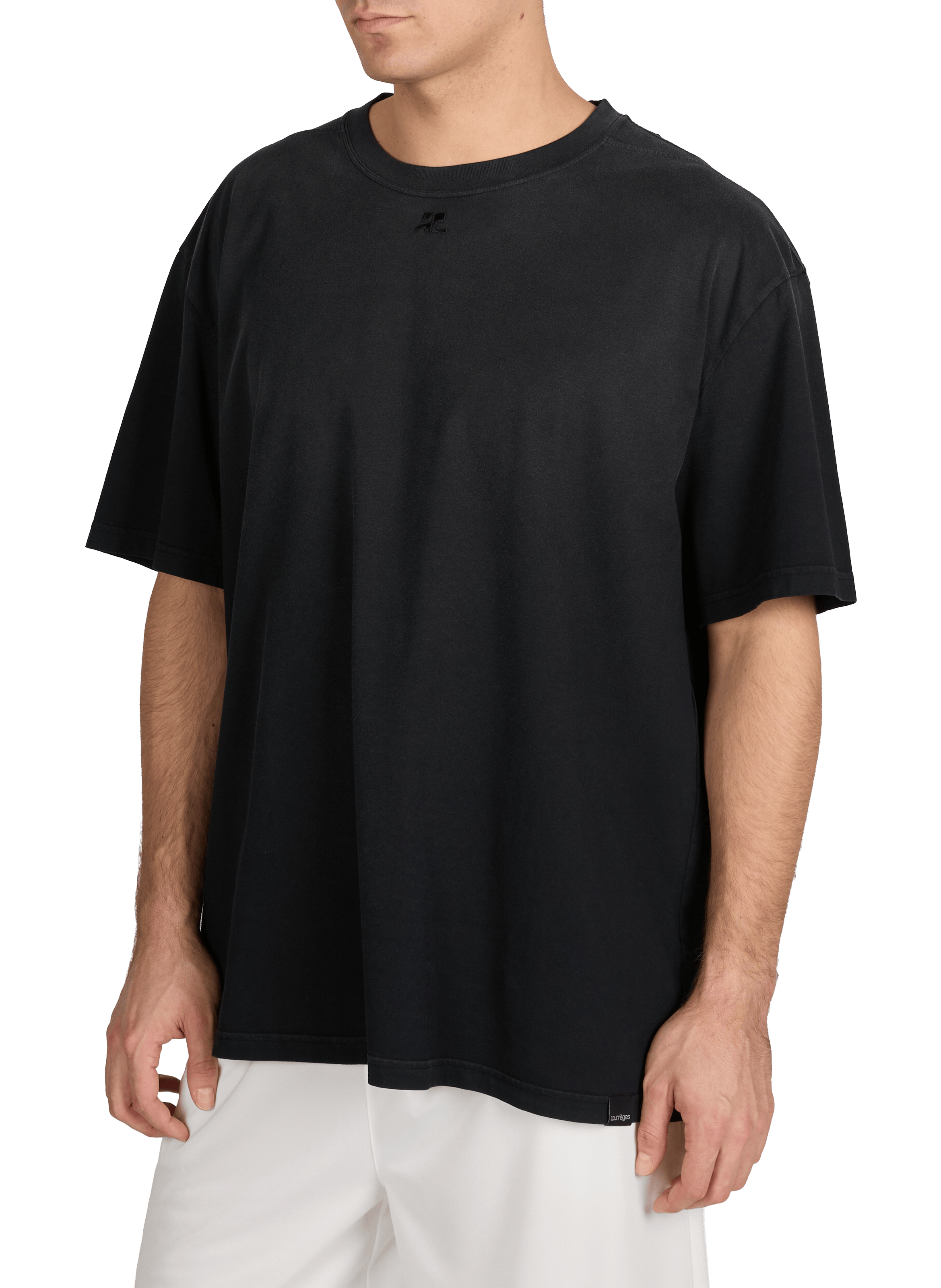 Oversized T-shirt COURRÈGES Black