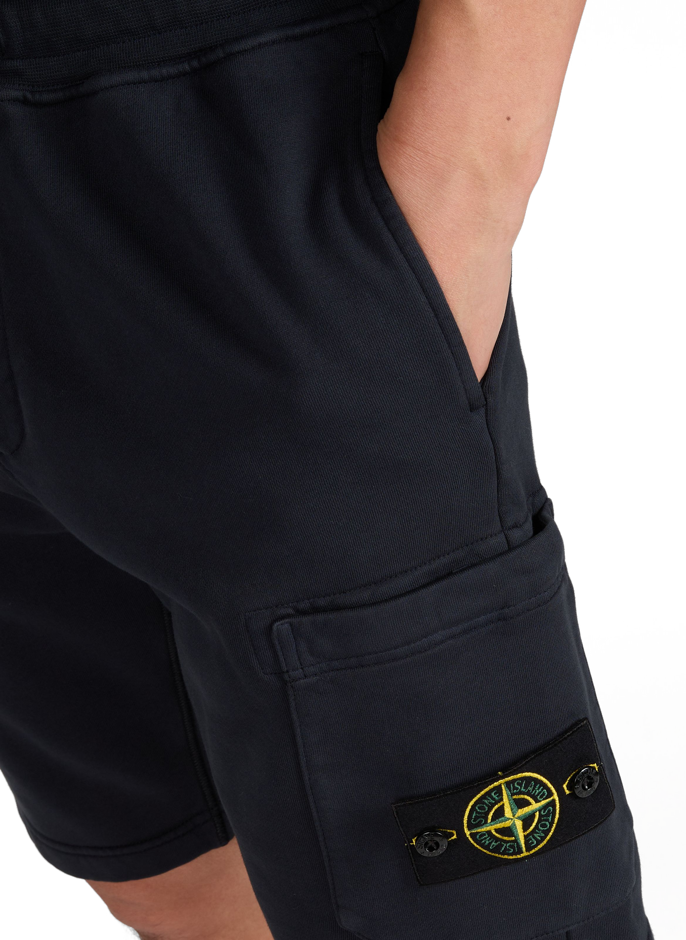 Short droit en coton  STONE ISLAND Bleu