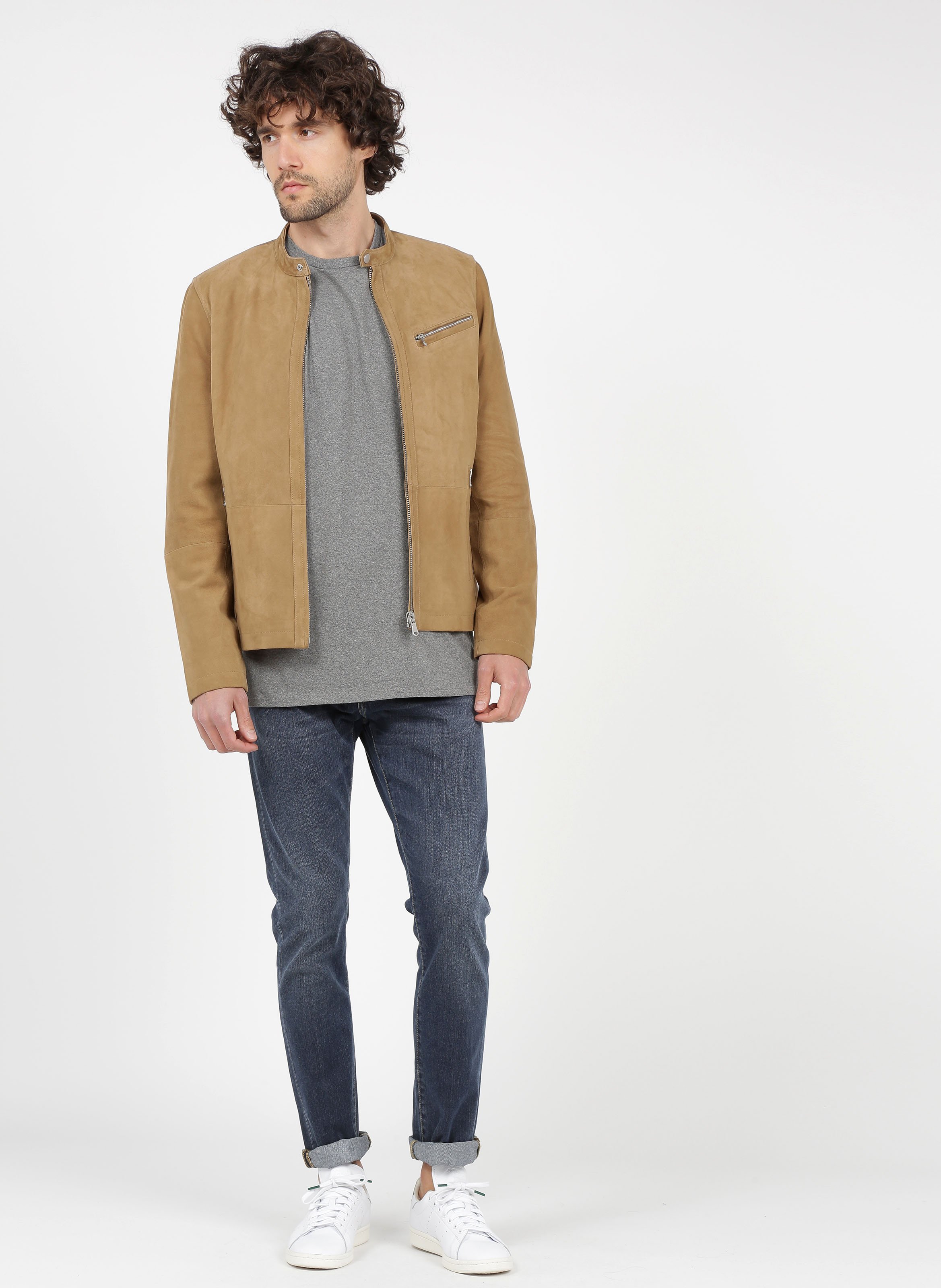 Tee-shirt col rond regular-fit sérigraphié en coton recyclé mélangé PATAGONIA Gris