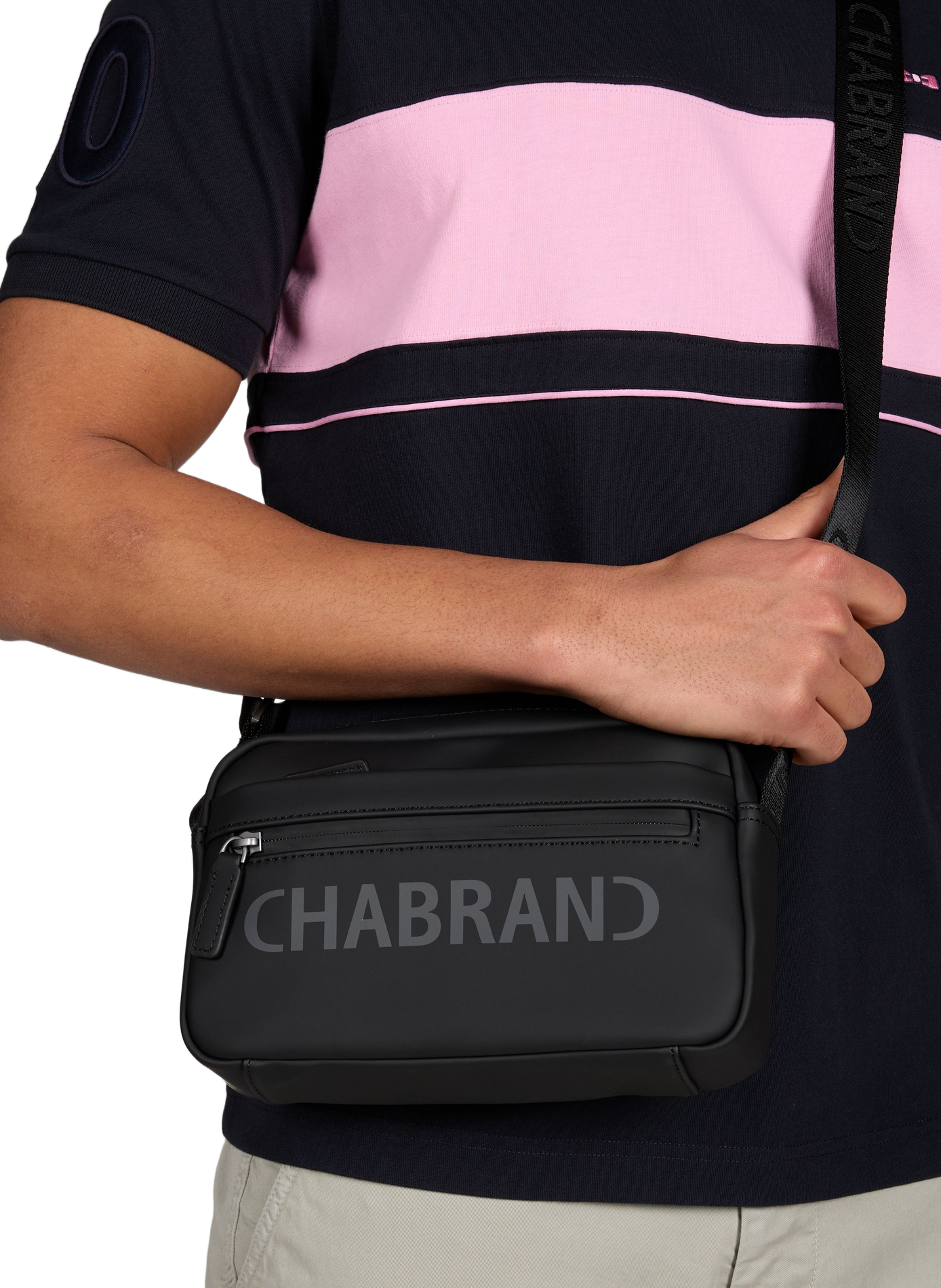 Sac porté croisé à logo CHABRAND Noir