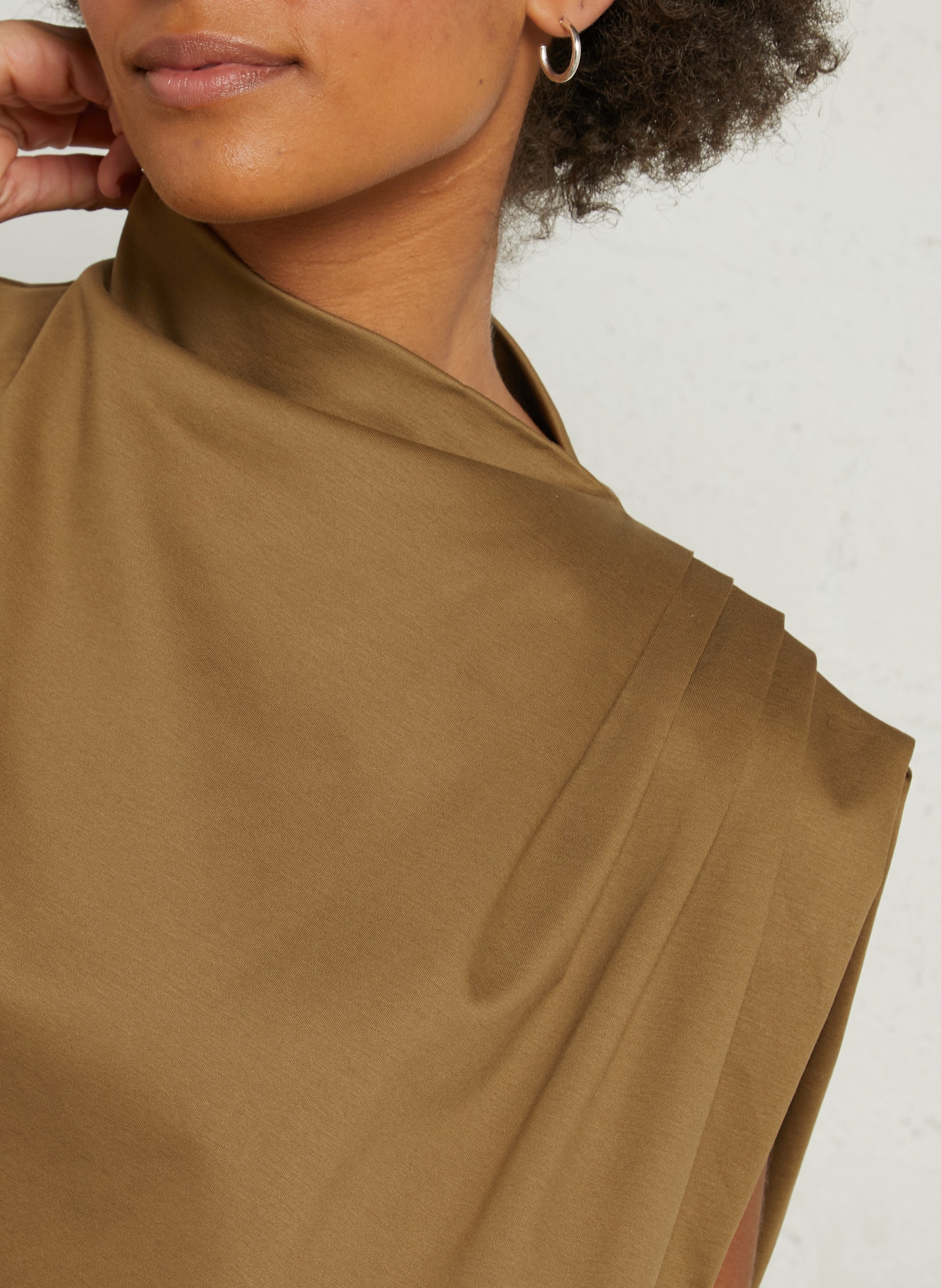 Top ample col rond idris SOEUR Beige