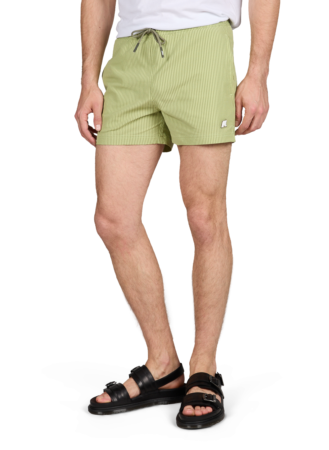 Striped Hazel swim shorts K-WAY Green