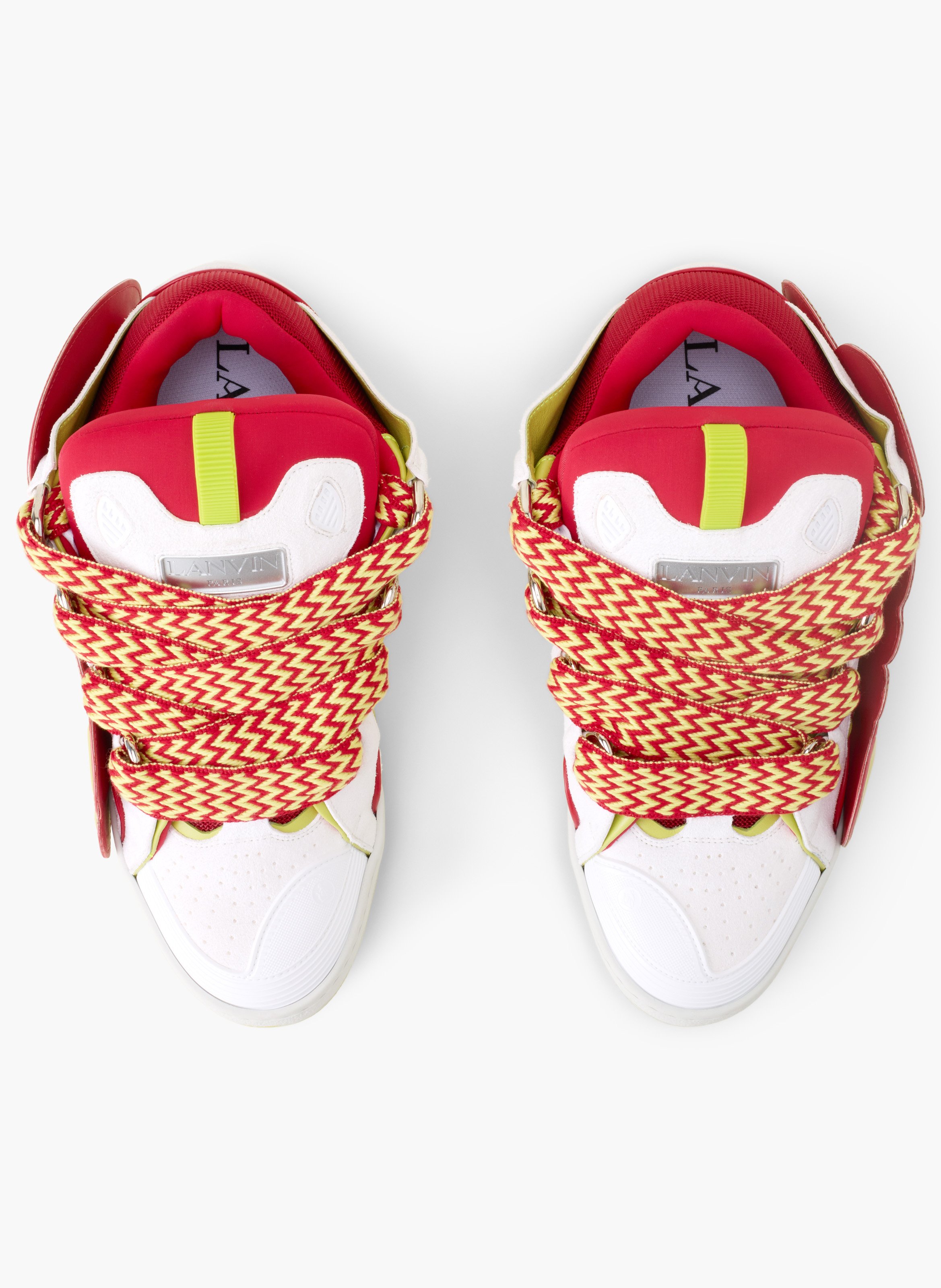 Sneakers urban curb en cuir à patch LANVIN Rouge