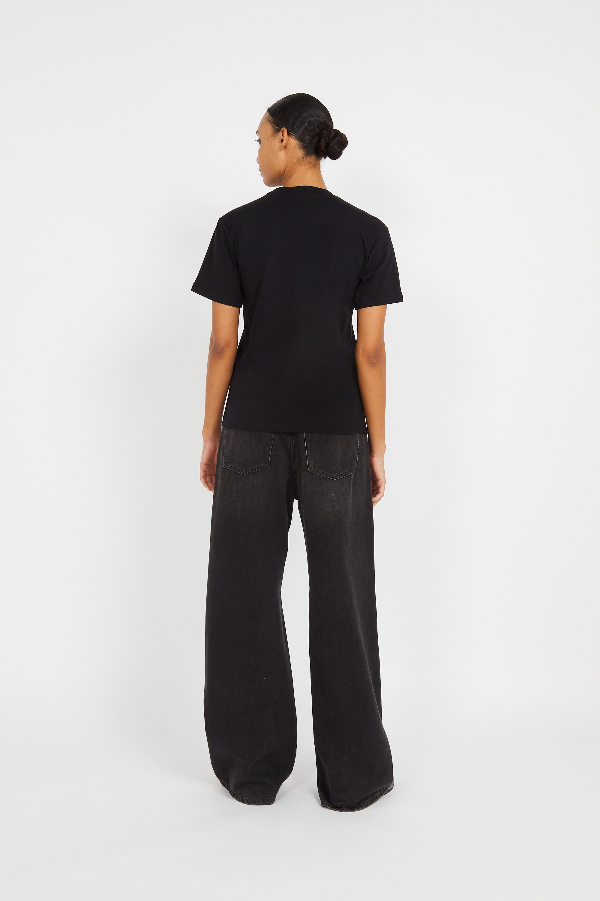 T-shirt w' s/s pocket heart t-shirt CARHARTT WIP Noir