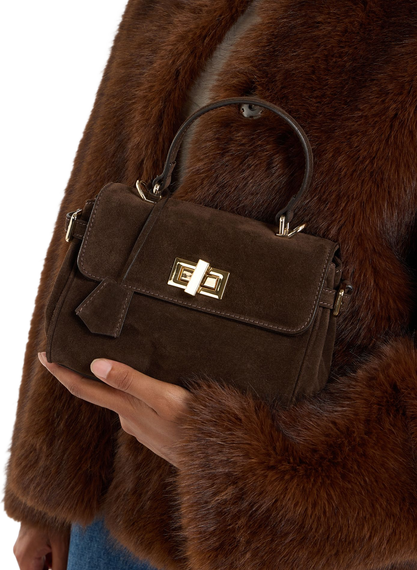 Cleo leather handbag SAISON 1865 Brown